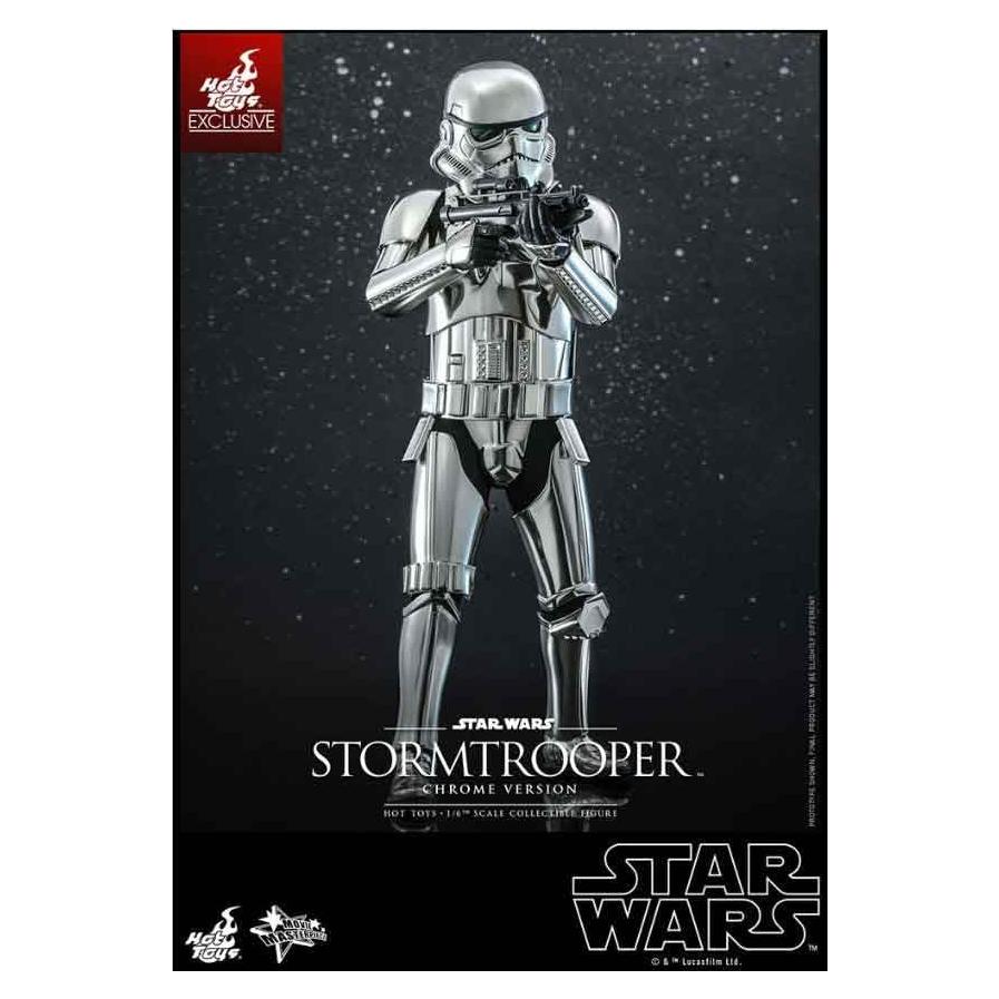 Figura de Acción Stormtrooper Cromado Hot Toys 30 cm Star Wars