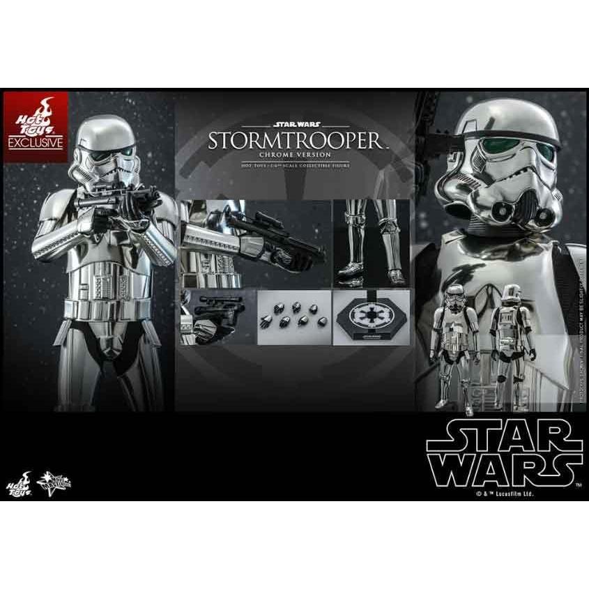 Figura de Acción Stormtrooper Cromado Hot Toys 30 cm Star Wars