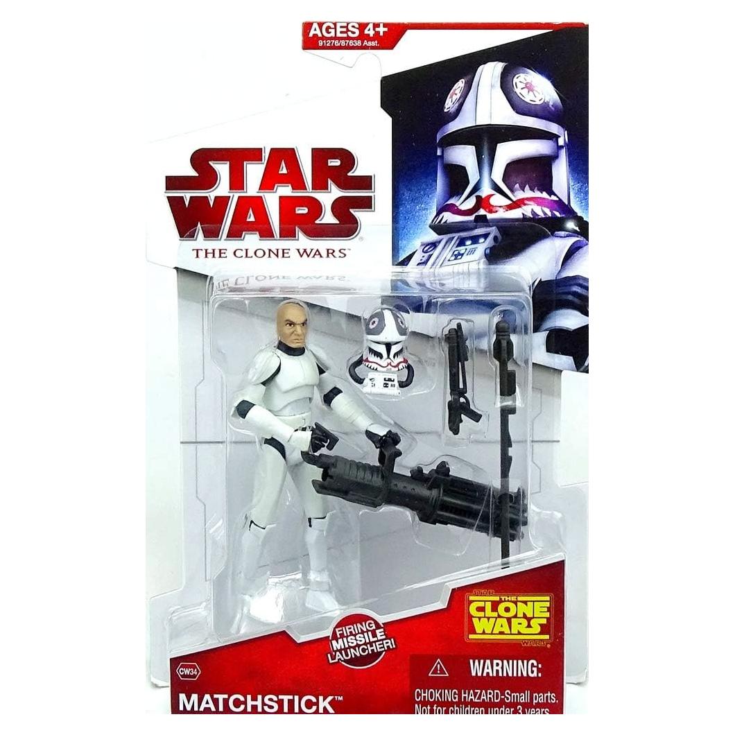 Figura de Acción Matchstick Star Wars Clone Wars 3.75" Hasbro