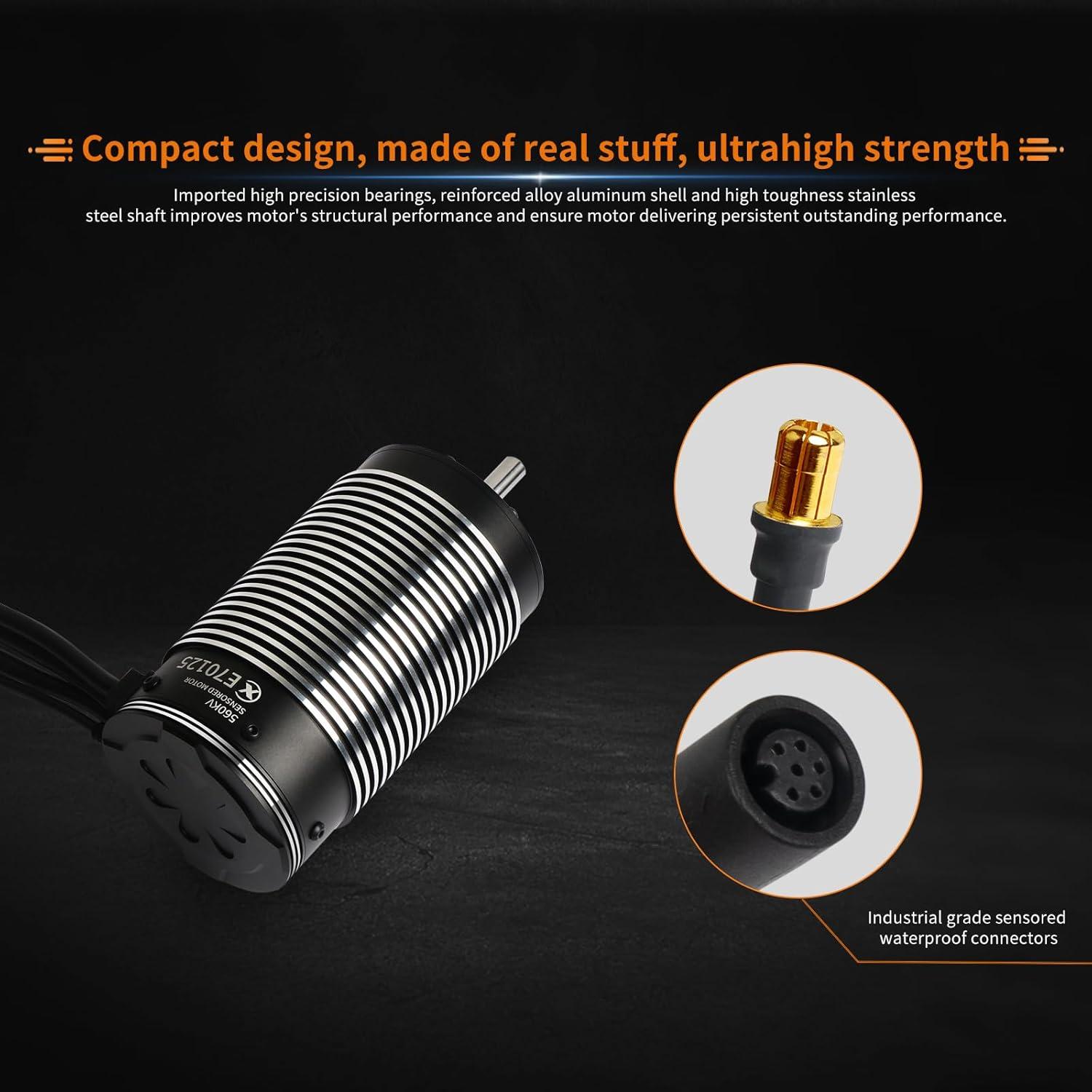 Motor sin escobillas XC E70125 420KV para coche RC 1/5