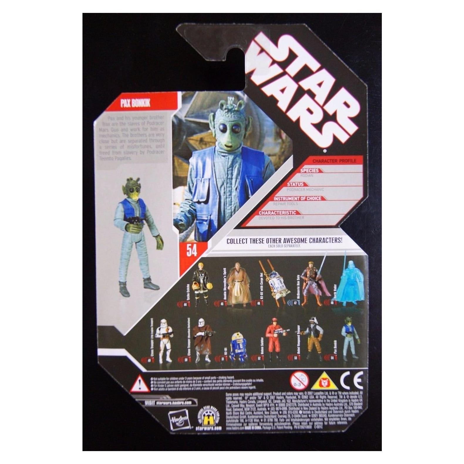 Figura de Acción Star Wars 30 Aniversario Hasbro Pax Bonkik
