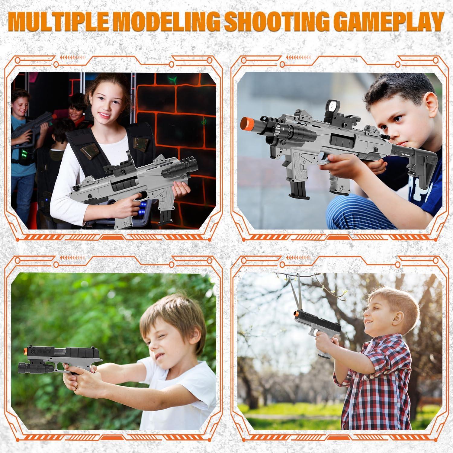 Blaster de Juguete ALLROAD con 80 Balas de Espuma y 2 Cargadores