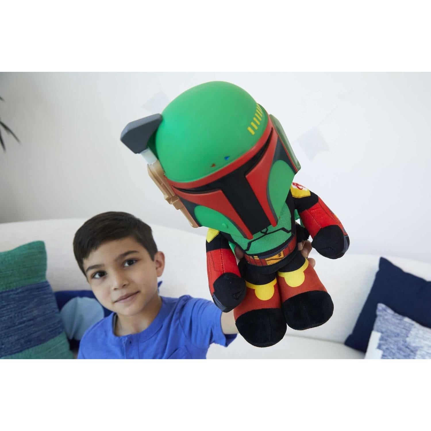 Peluche Boba Fett 30 cm Mattel con lanzador de cohetes