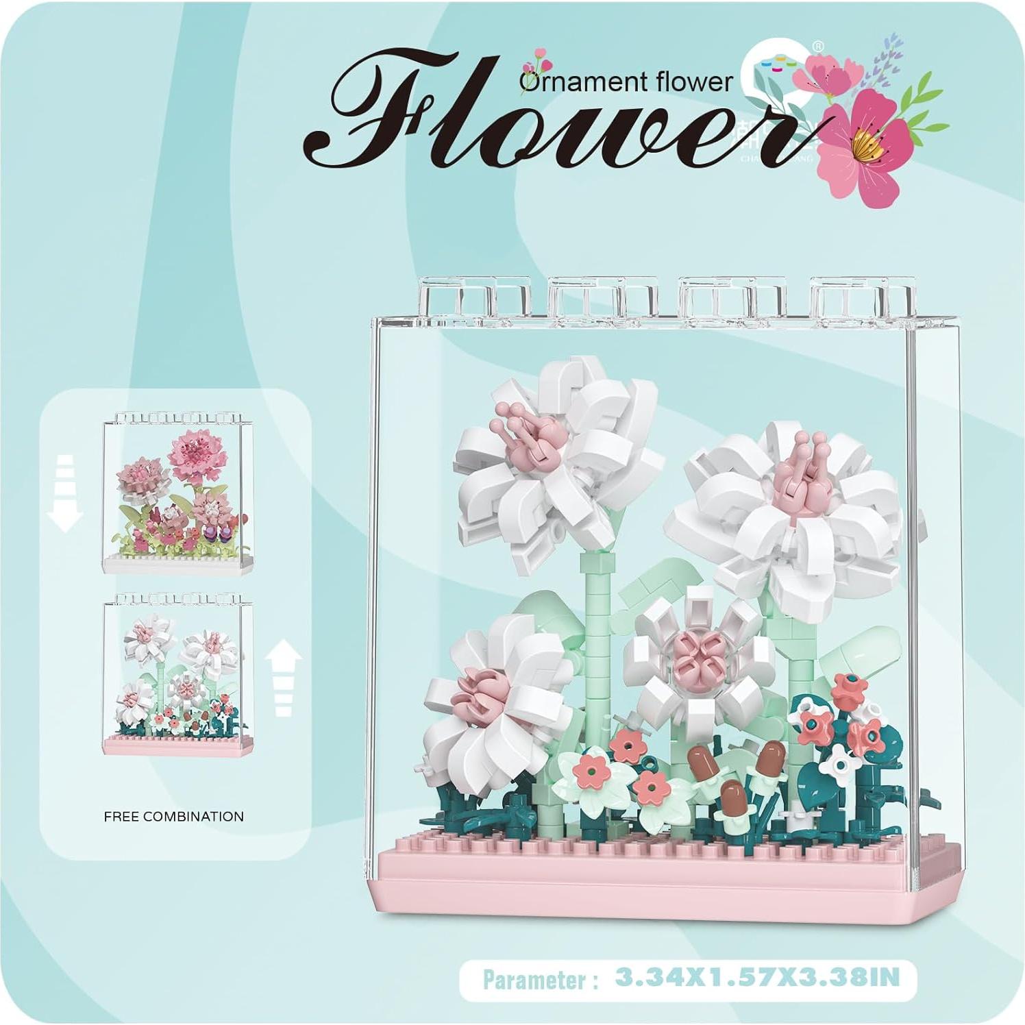 Juego de Construcción Floral Sacblirr Gardenia - 1 Pza, 0.12 kg