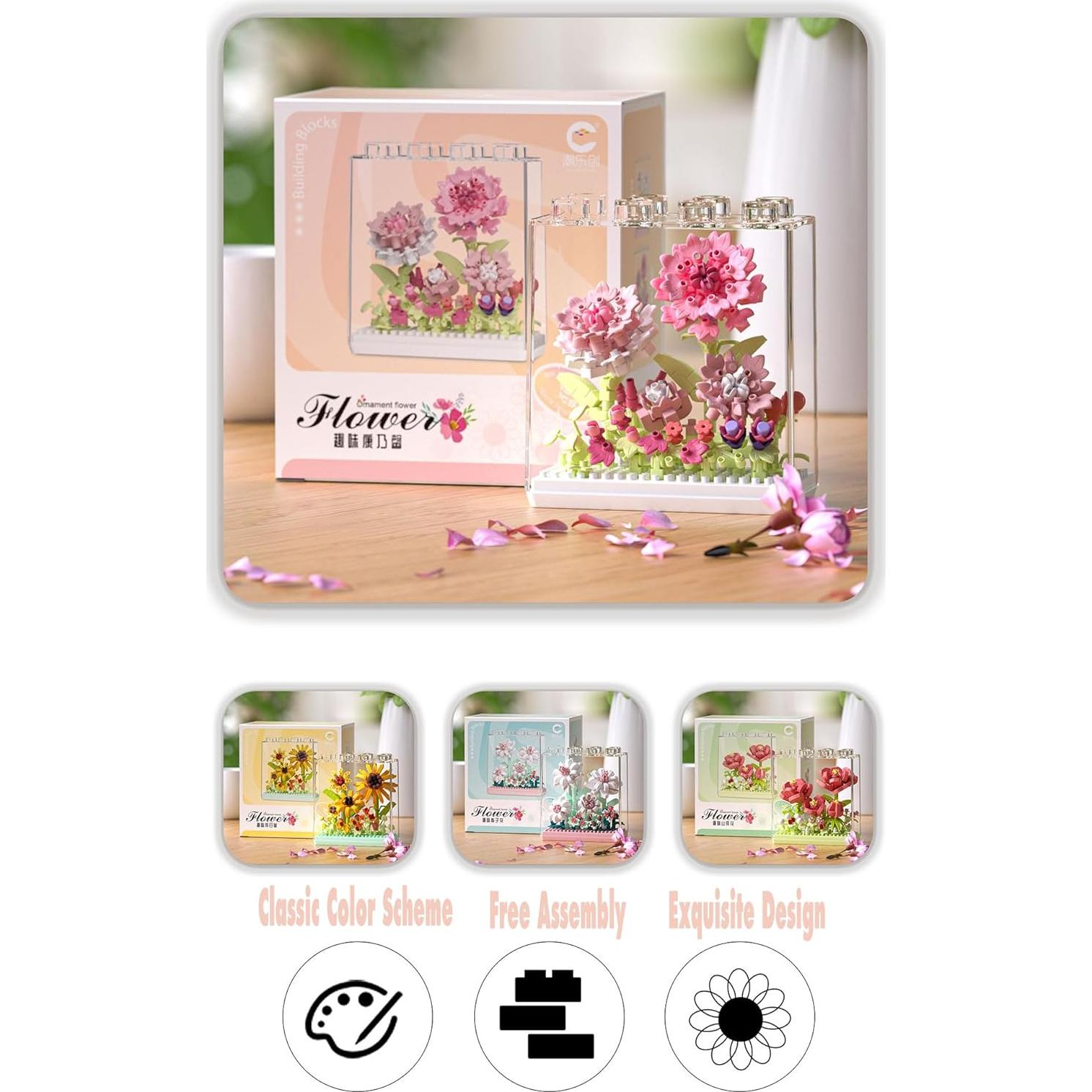 Juego de Construcción Floral Sacblirr Gardenia - 1 Pza, 0.12 kg