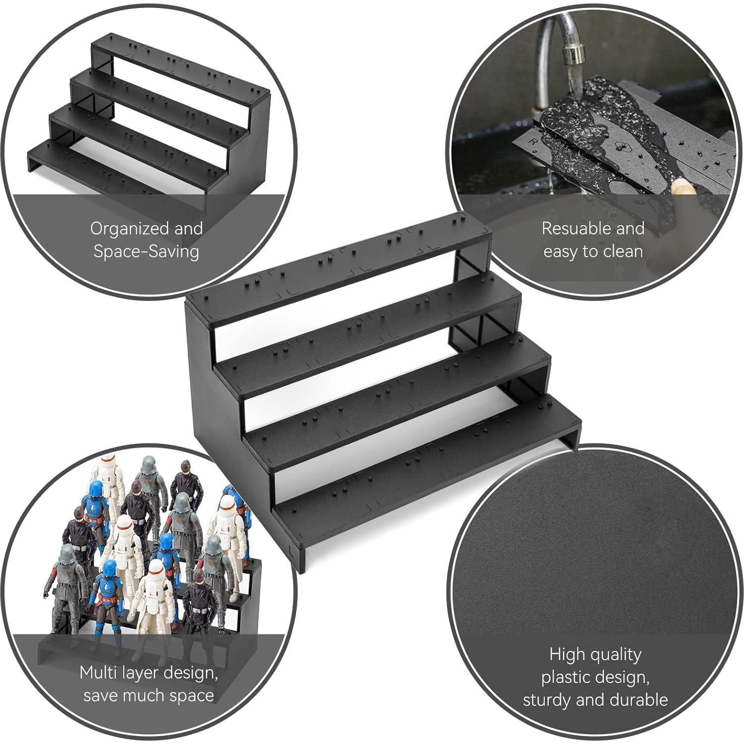 Soporte de exhibición para figuras Star Wars 6" TITAWU 4 niveles