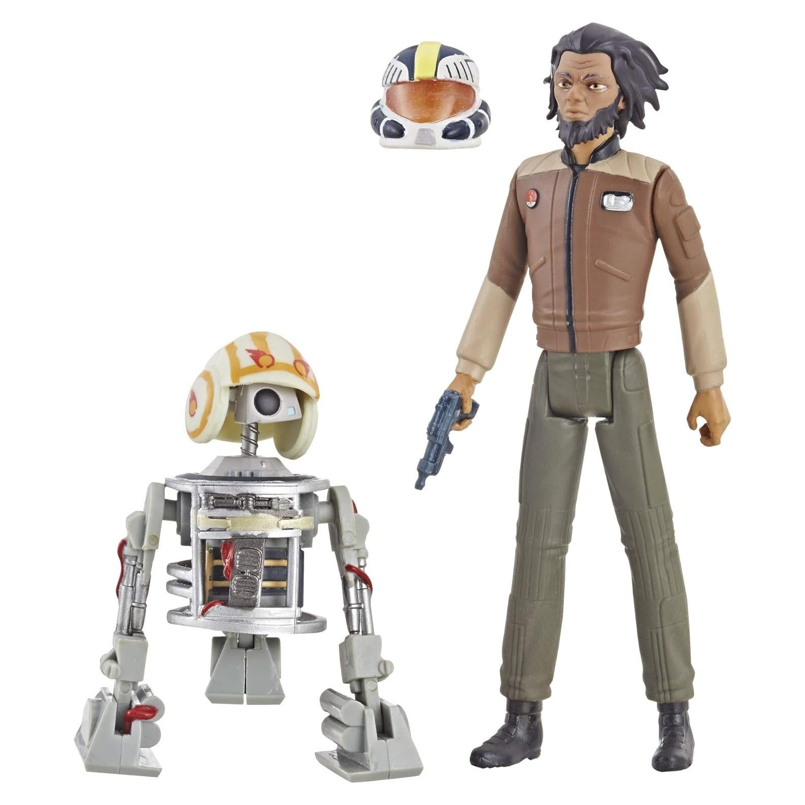 Figuras Jarek Yeager y Bucket R1-J5 Star Wars Resistance 9.5 cm