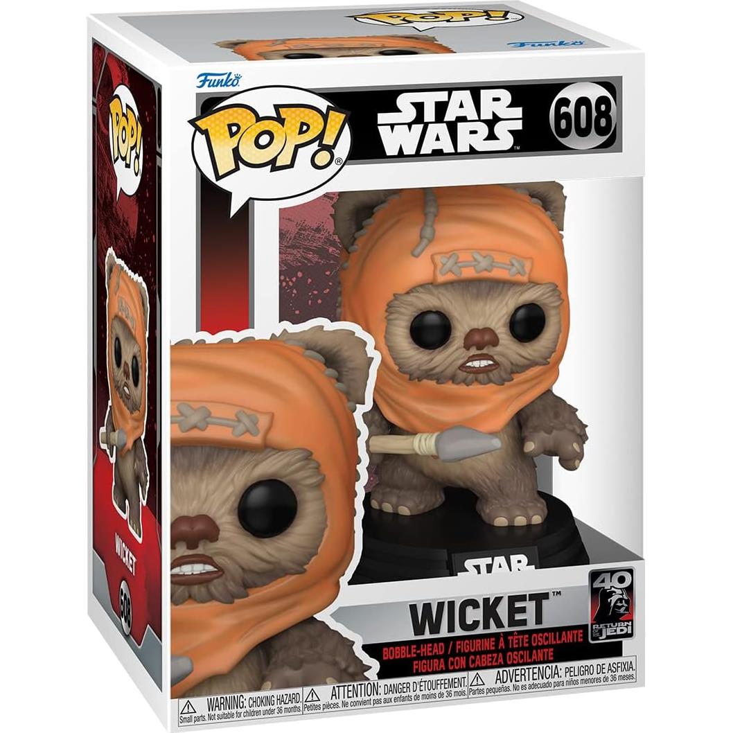 Funko Pop! Wicket Star Wars 40 Aniversario 9.5 cm