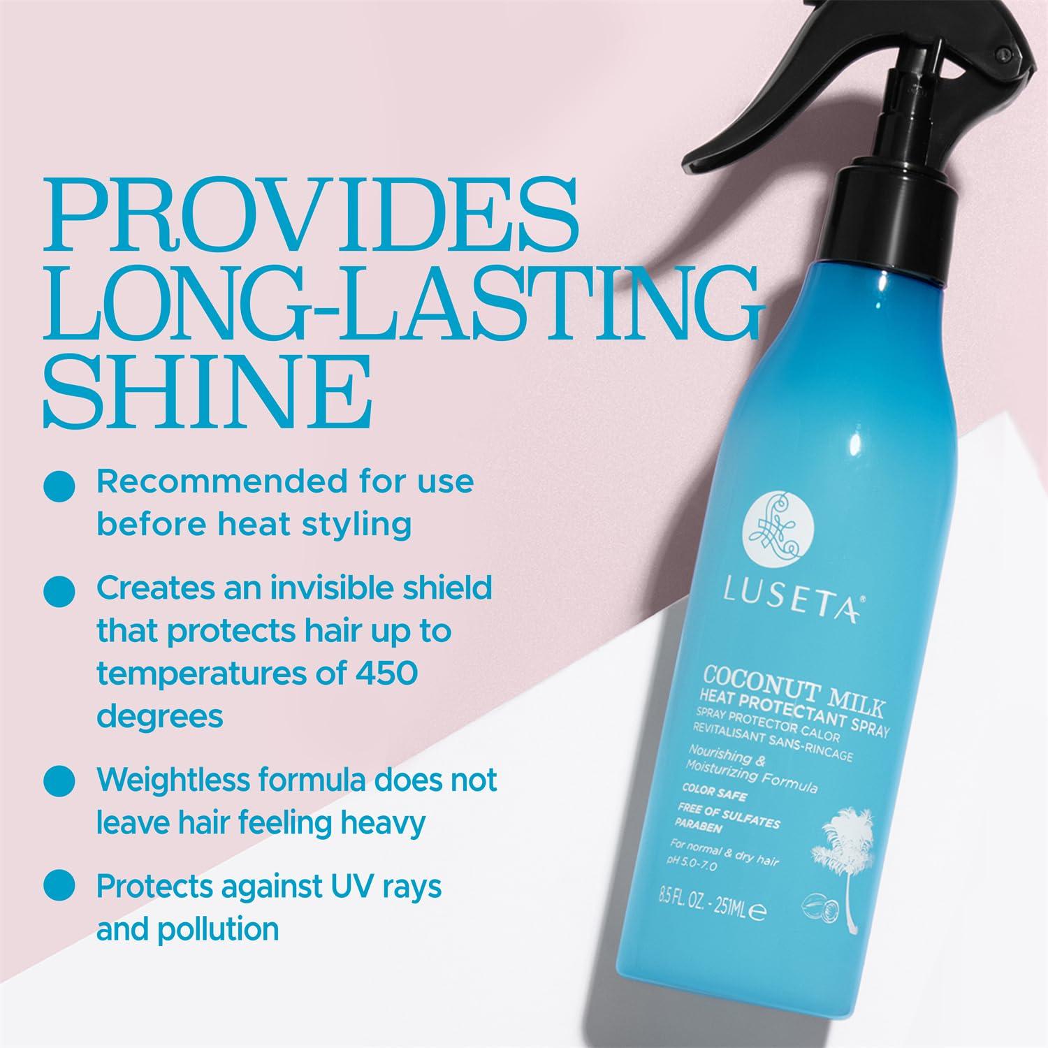 Spray Protector Térmico Luseta Leche de Coco 240 ml