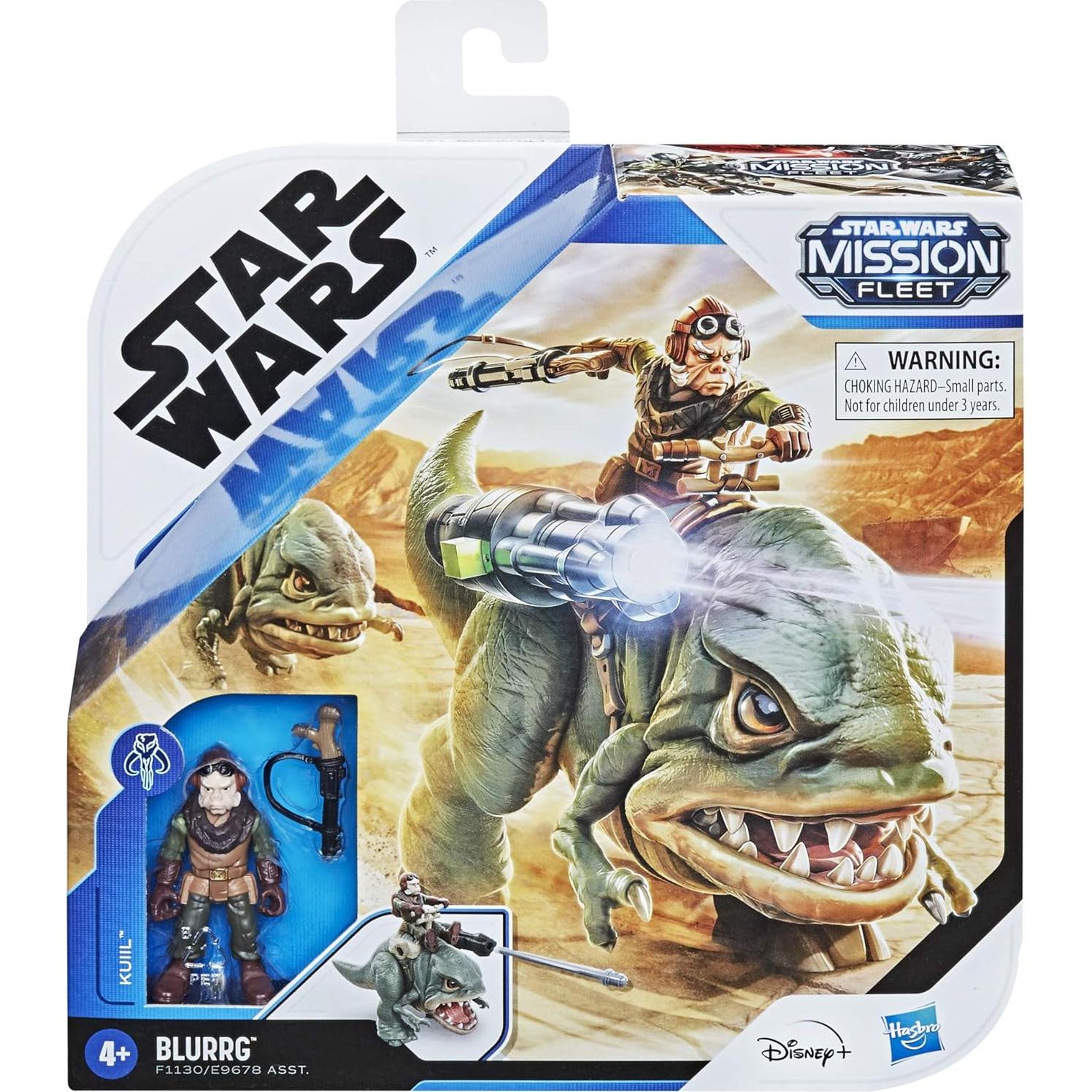 Figura Kuiil Star Wars con Blurrg 2.5" Hasbro para niños 4+