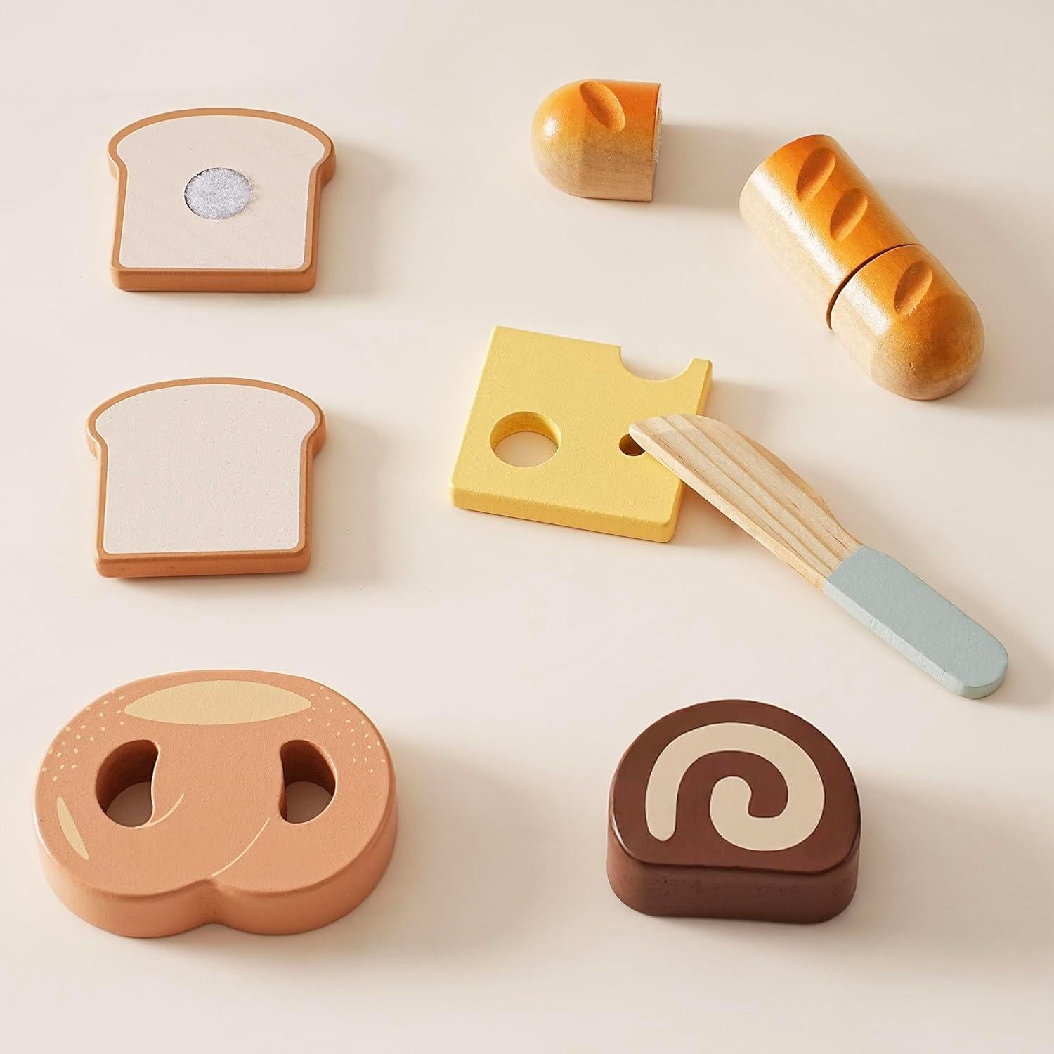 Conjunto de Comida de Madera ROBOTIME para Cortar - Juguete Infantil