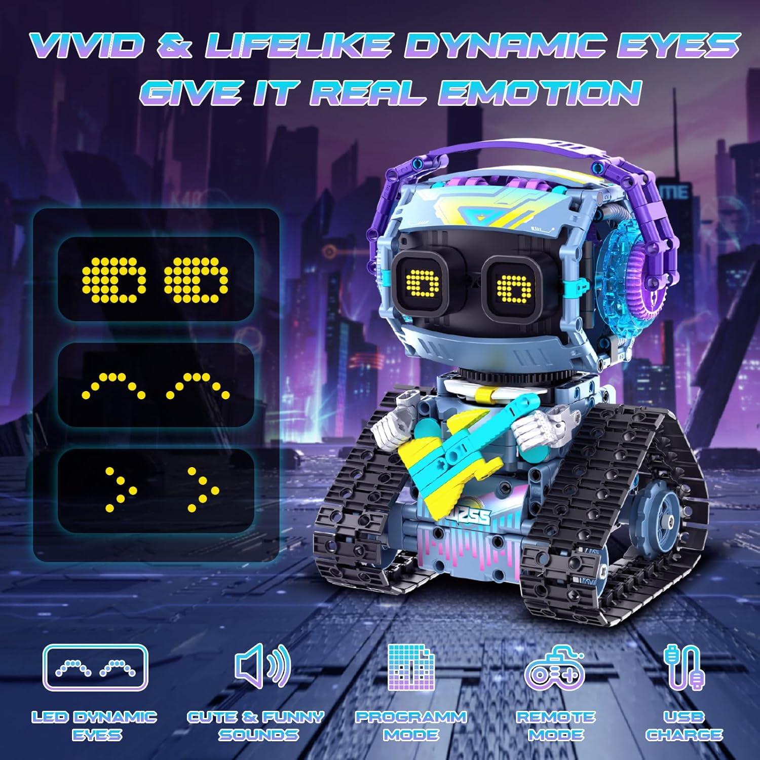 Kit de Construcción Robot STEM QHECTTY 3 en 1 para Niños