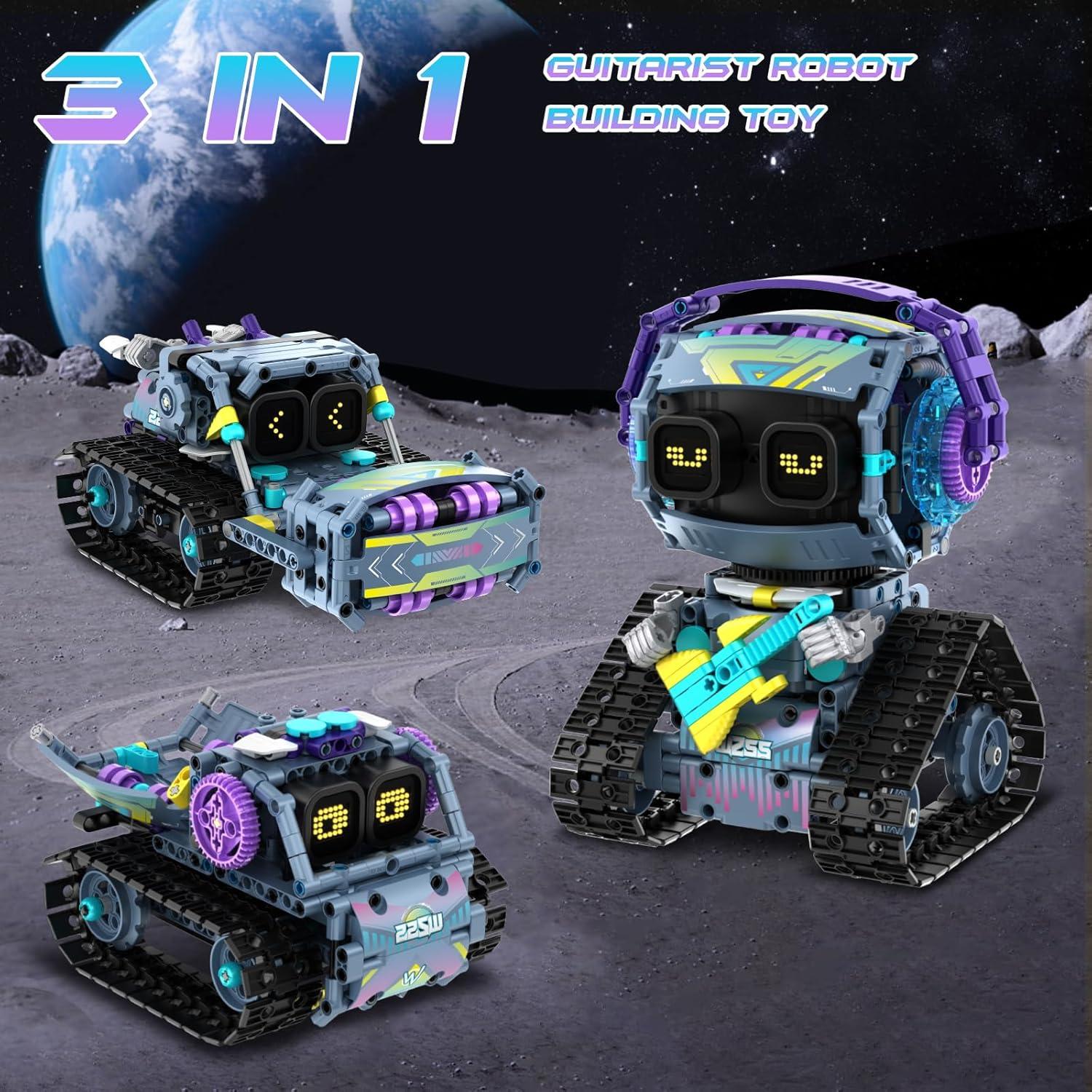 Kit de Construcción Robot STEM QHECTTY 3 en 1 para Niños