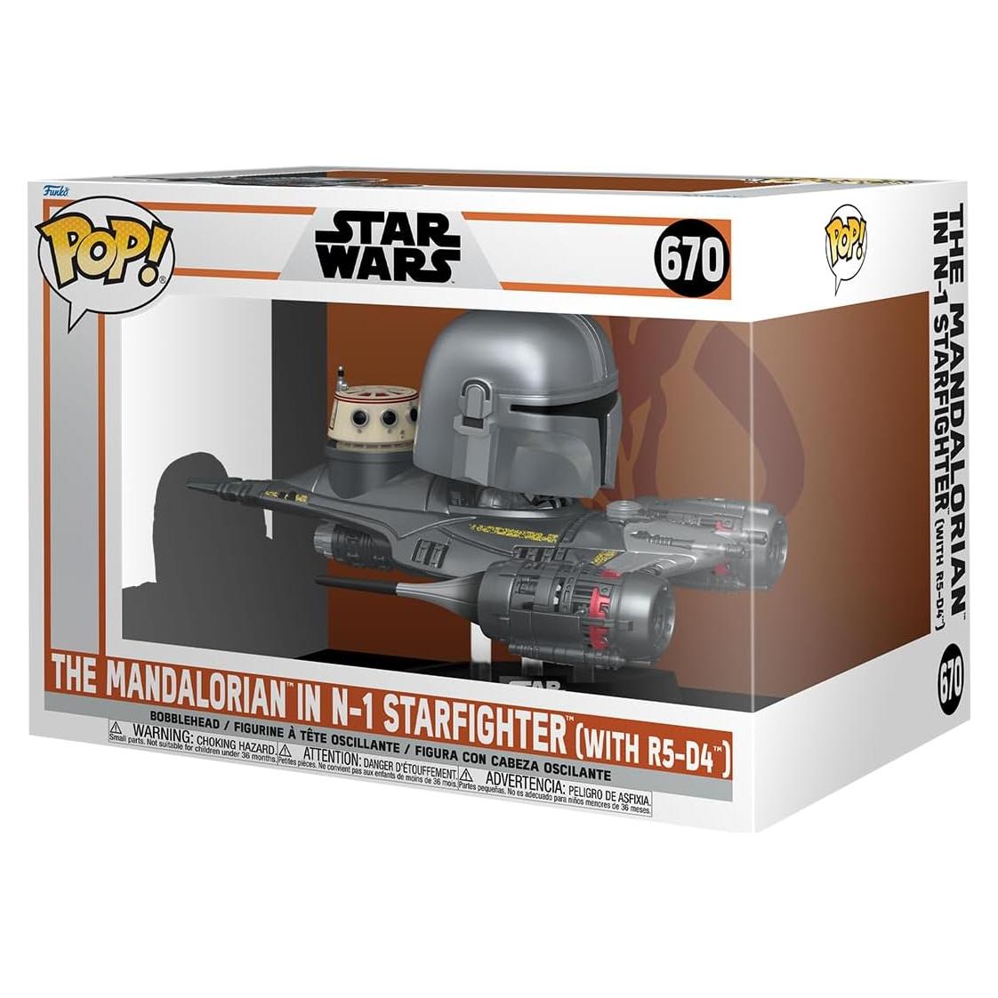 Funko Pop! Rides Star Wars Mandalorian en N1 Starfighter