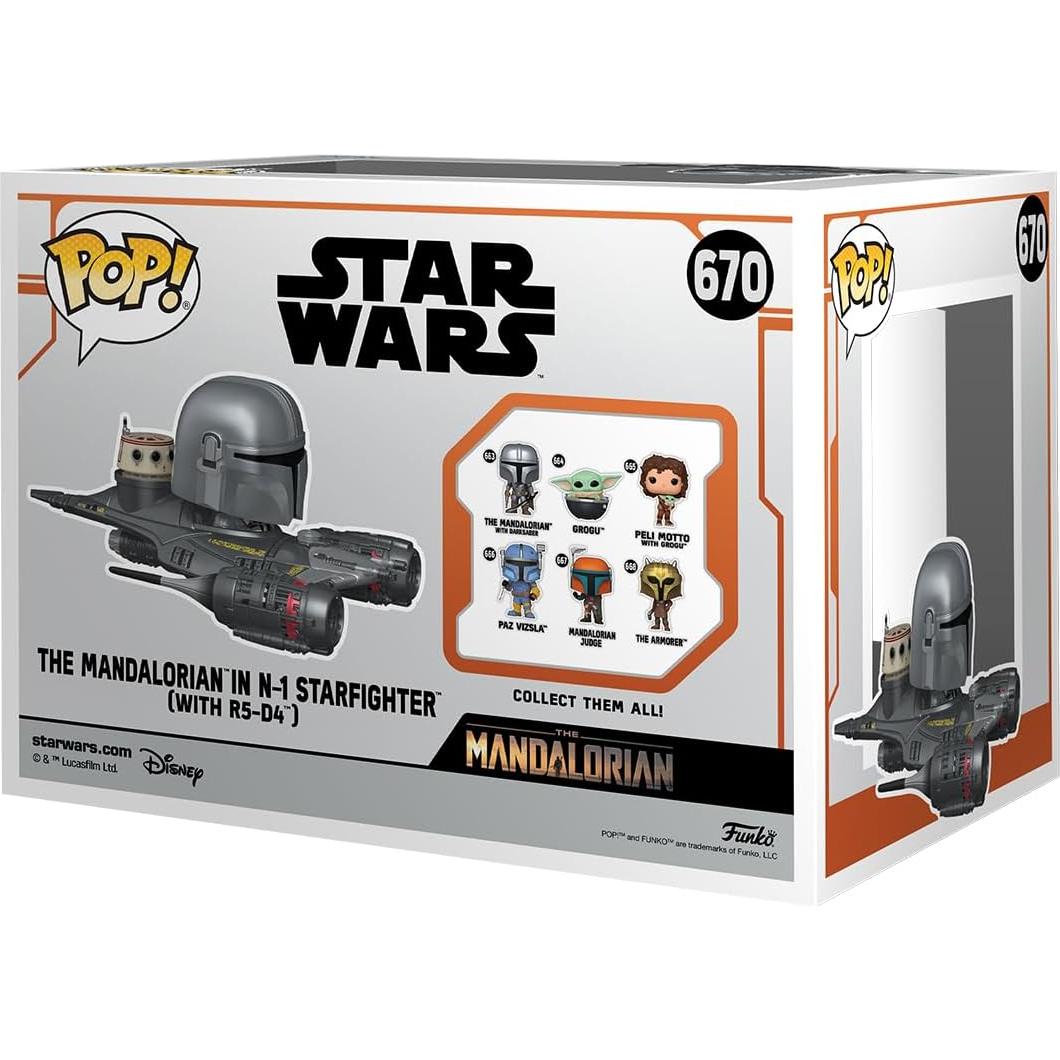 Funko Pop! Rides Star Wars Mandalorian en N1 Starfighter