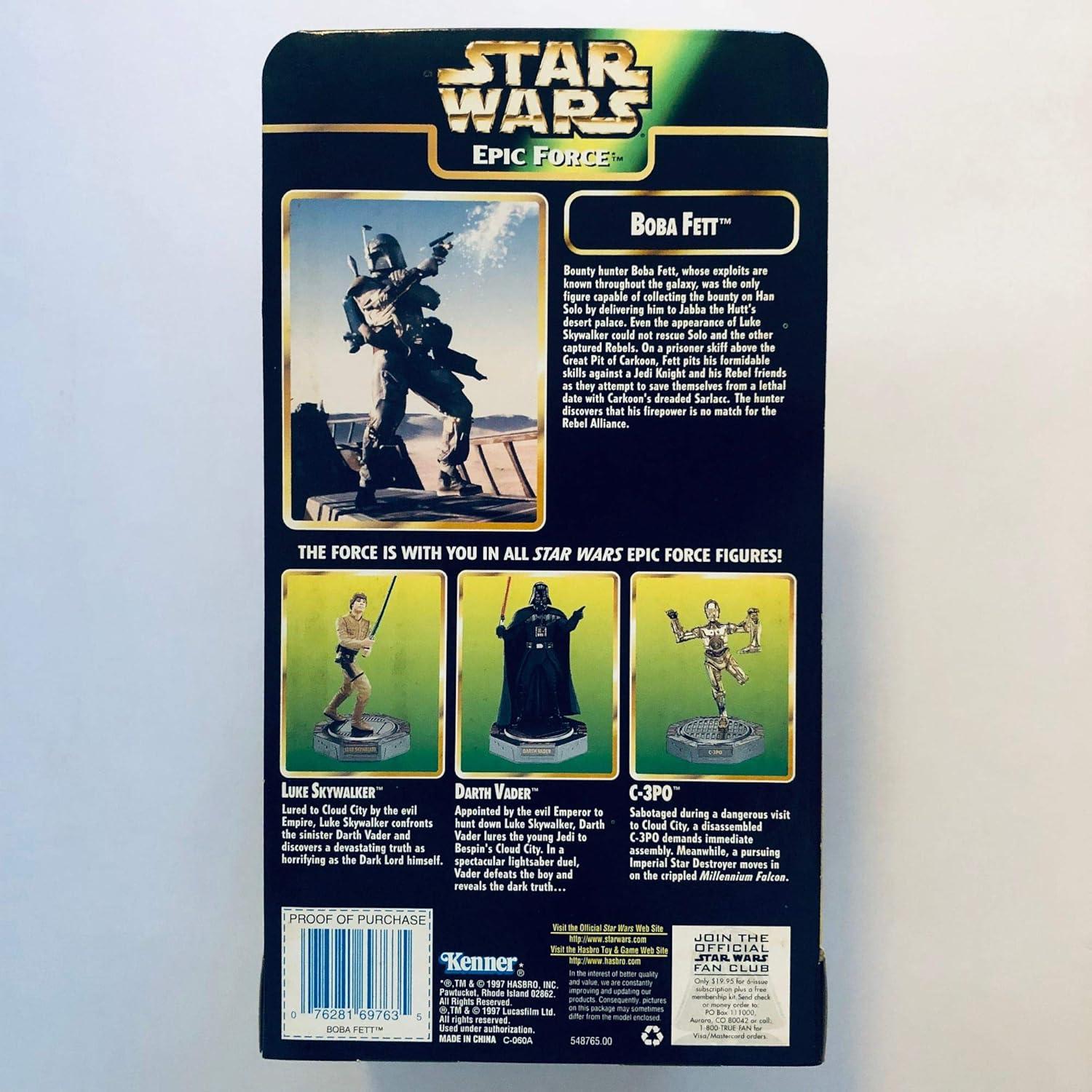 Figurita Boba Fett Star Wars Epic Force 29.2 cm Rotativa