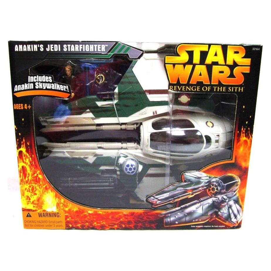 Caza Estelar Jedi Verde Anakin Star Wars ROTS 33 cm con Figura