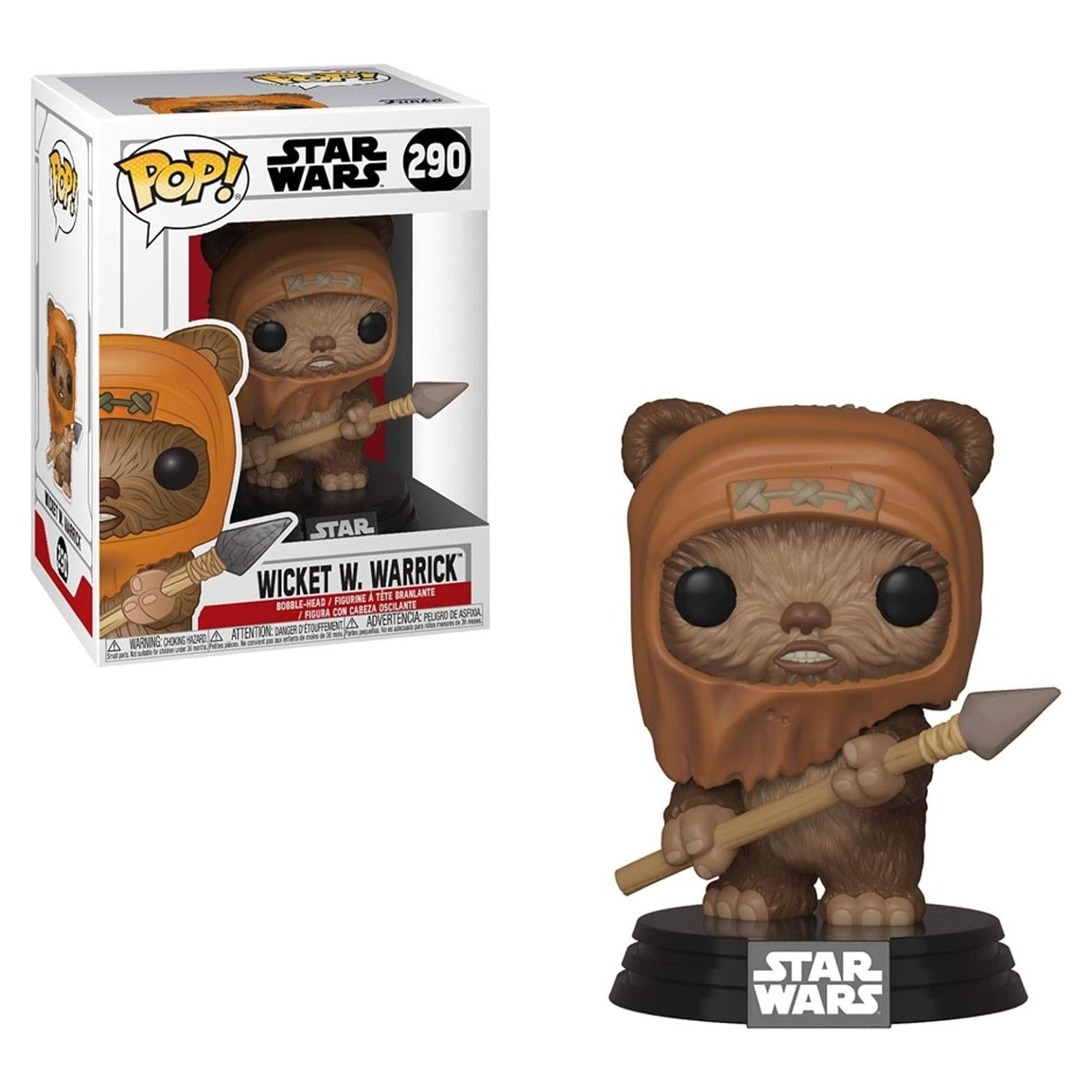 Figura de Vinilo Funko POP! Star Wars Wicket 9.5 cm