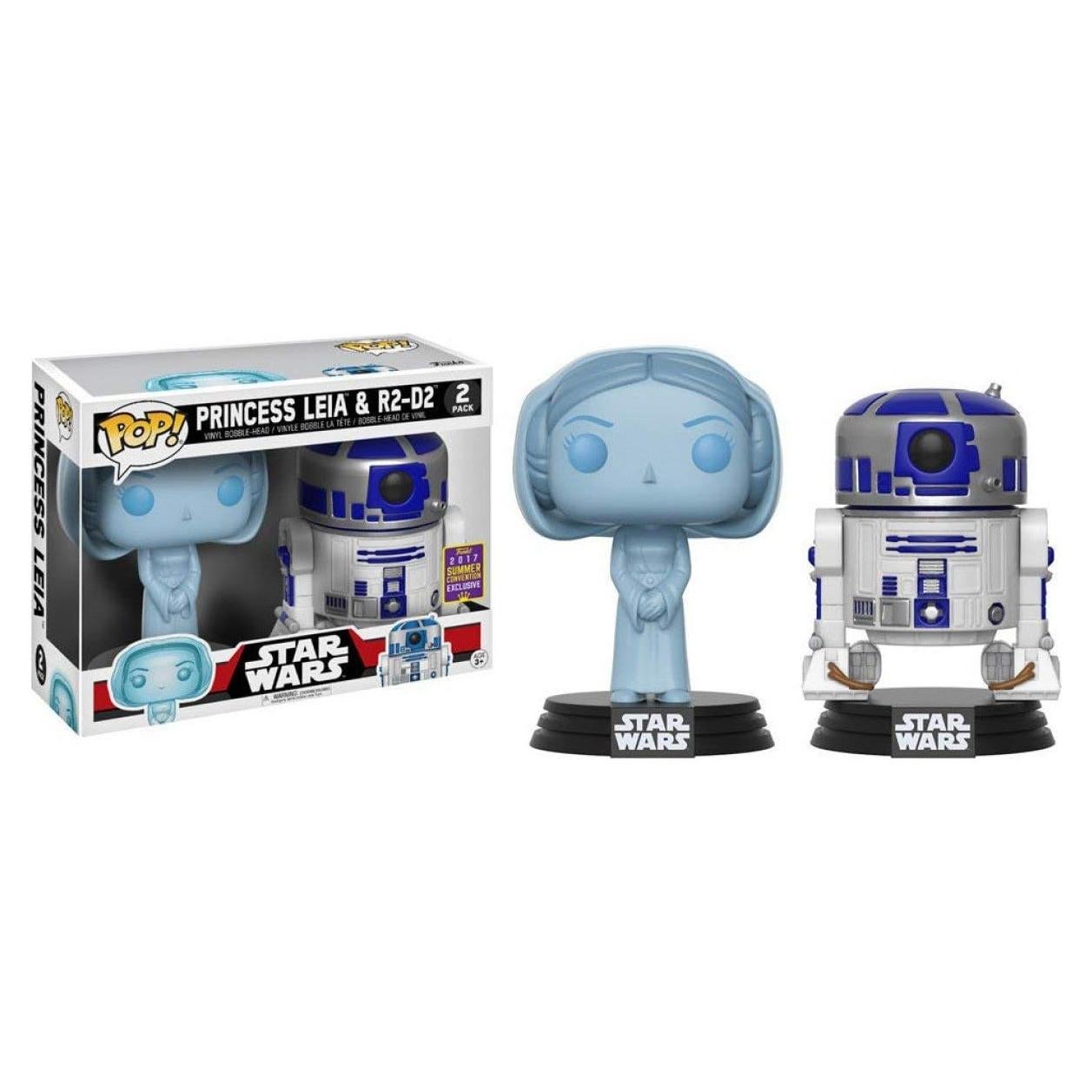 Funko Pop! Star Wars Leia Holográfica y R2-D2 2 Pack