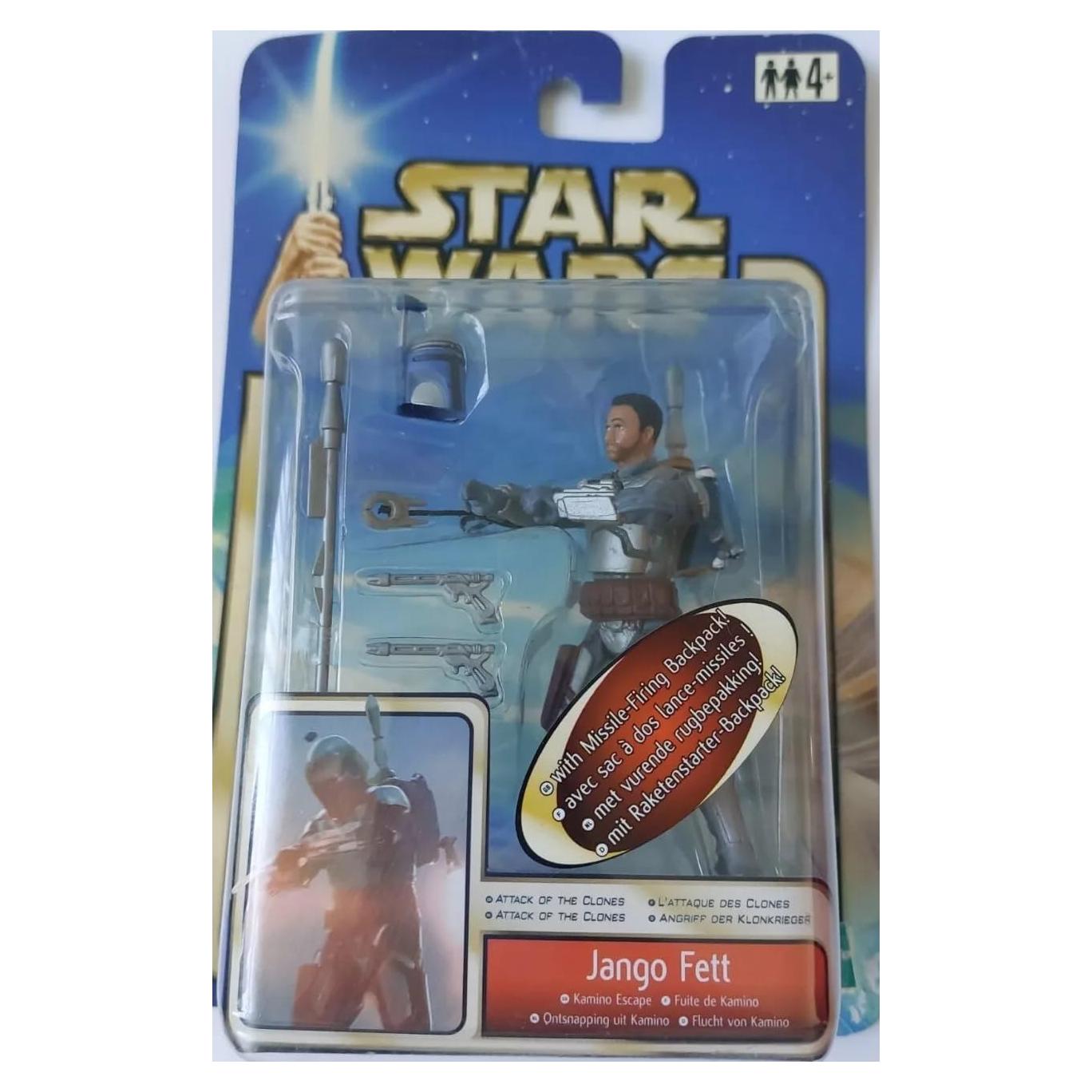 Figura de acción Jango Fett Star Wars 9.5 cm Hasbro 2002