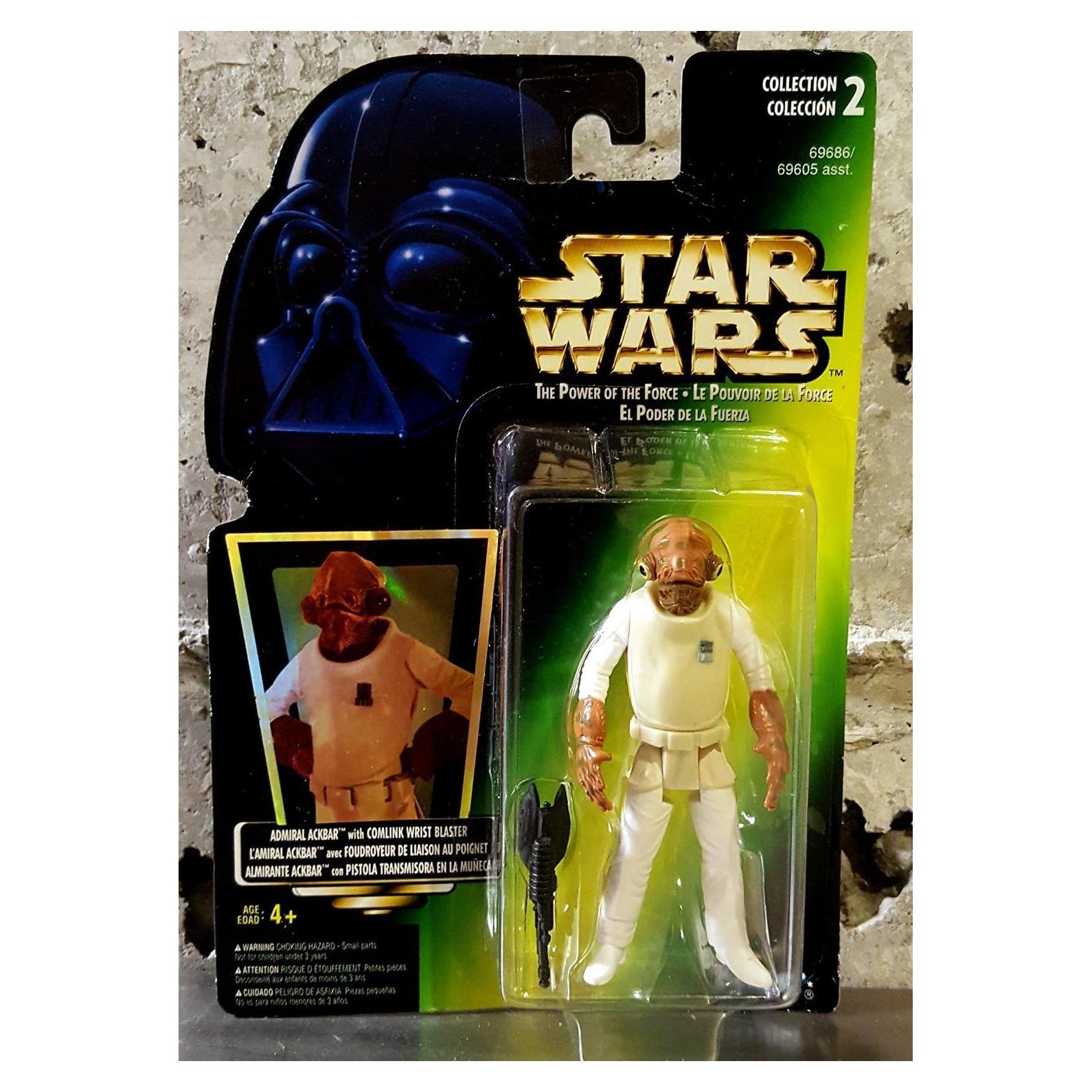 Figura de Acción Almirante Ackbar Hasbro 1997 con Blaster