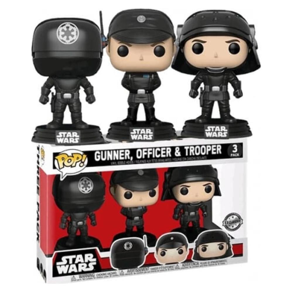 Figuras POP! Star Wars Funko Set 3 Artillero Oficial Soldado