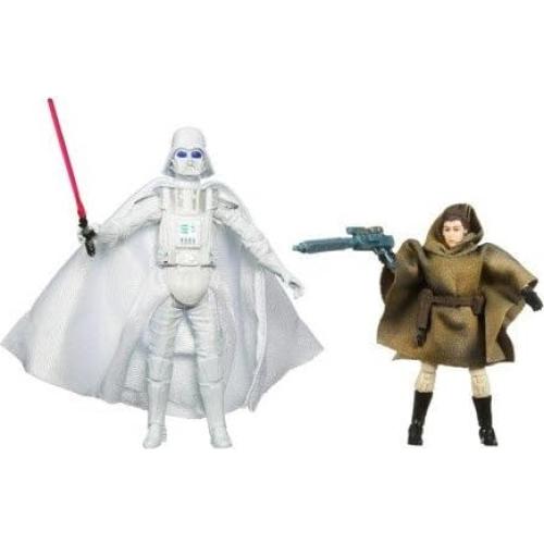 Figura de acción Star Wars Infinities Hasbro Vader Blanco y Leia
