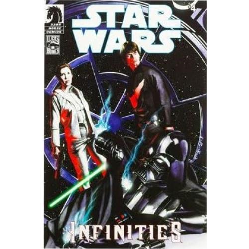 Figura de acción Star Wars Infinities Hasbro Vader Blanco y Leia