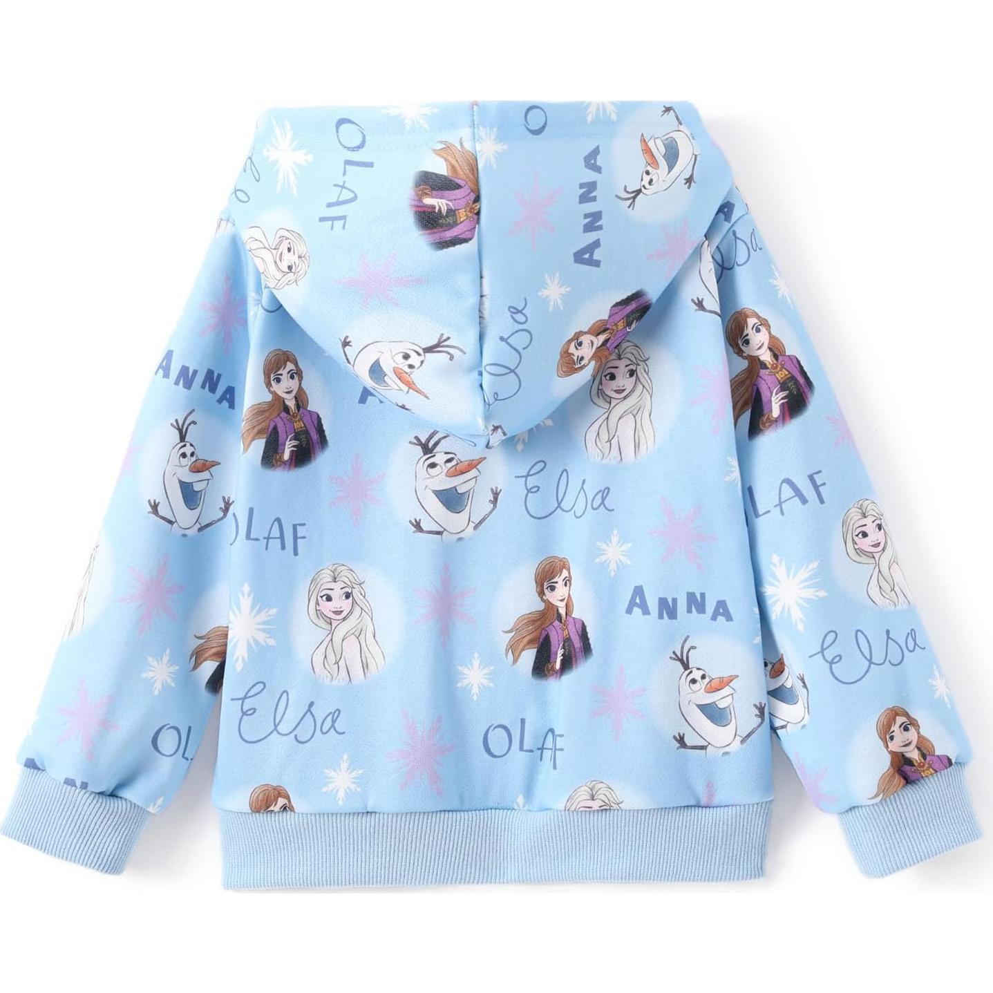 Sudadera con Cremallera Disney Frozen para Niñas 2T Azul Claro