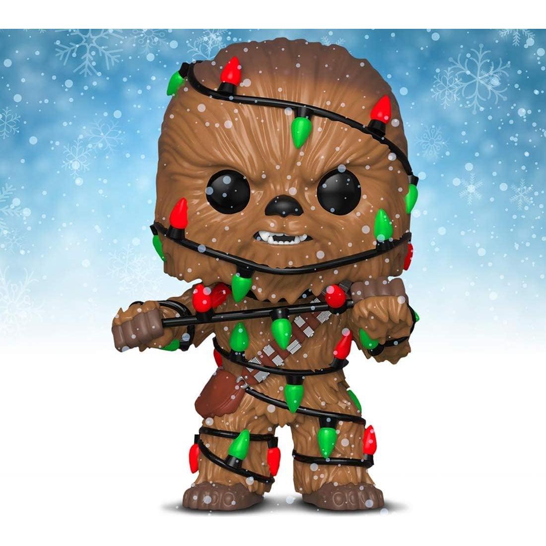 Figura Pop Star Wars Chewbacca con Luces de Navidad 9.5 cm
