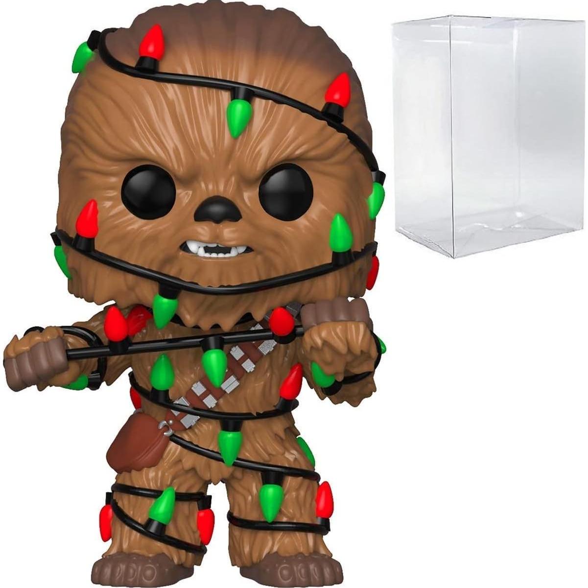 Figura Pop Star Wars Chewbacca con Luces de Navidad 9.5 cm