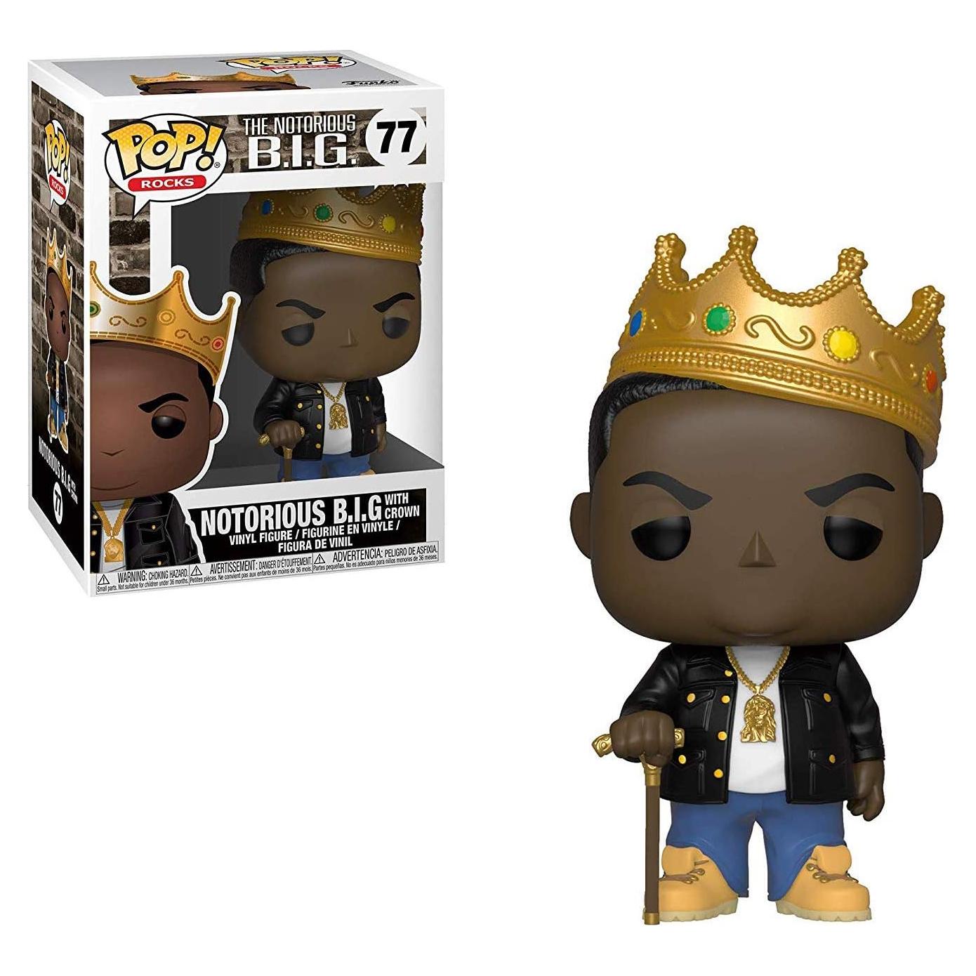 Figura de Vinilo Notorious B.I.G. con Corona Funko POP! Rocks