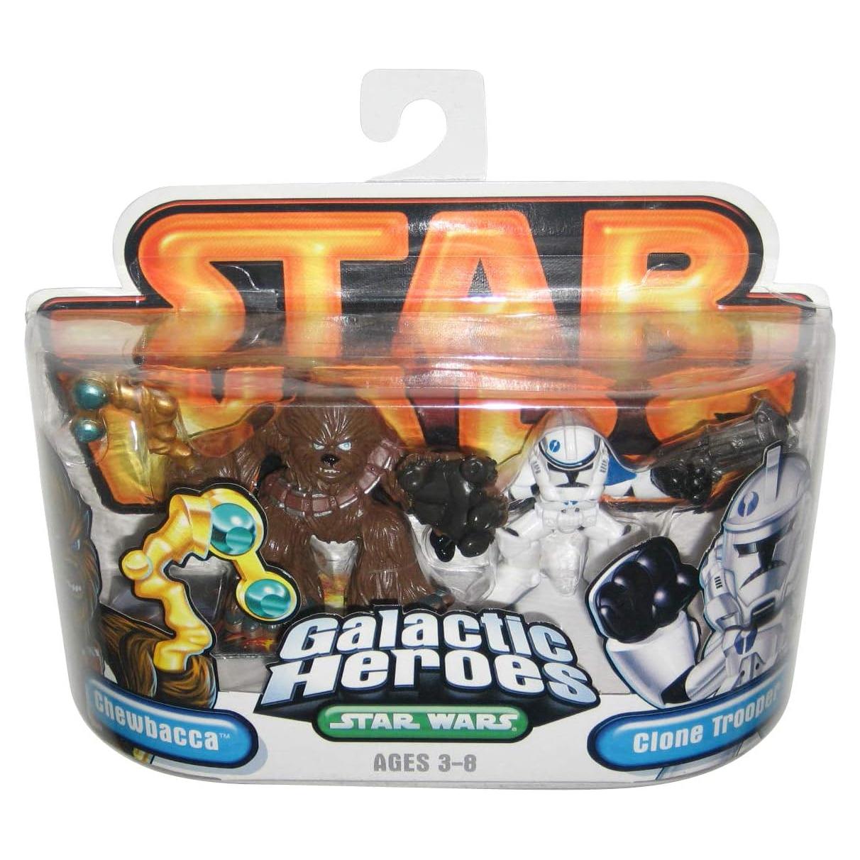 Figura Coleccionable Star Wars Hasbro Chewbacca y Clone Trooper
