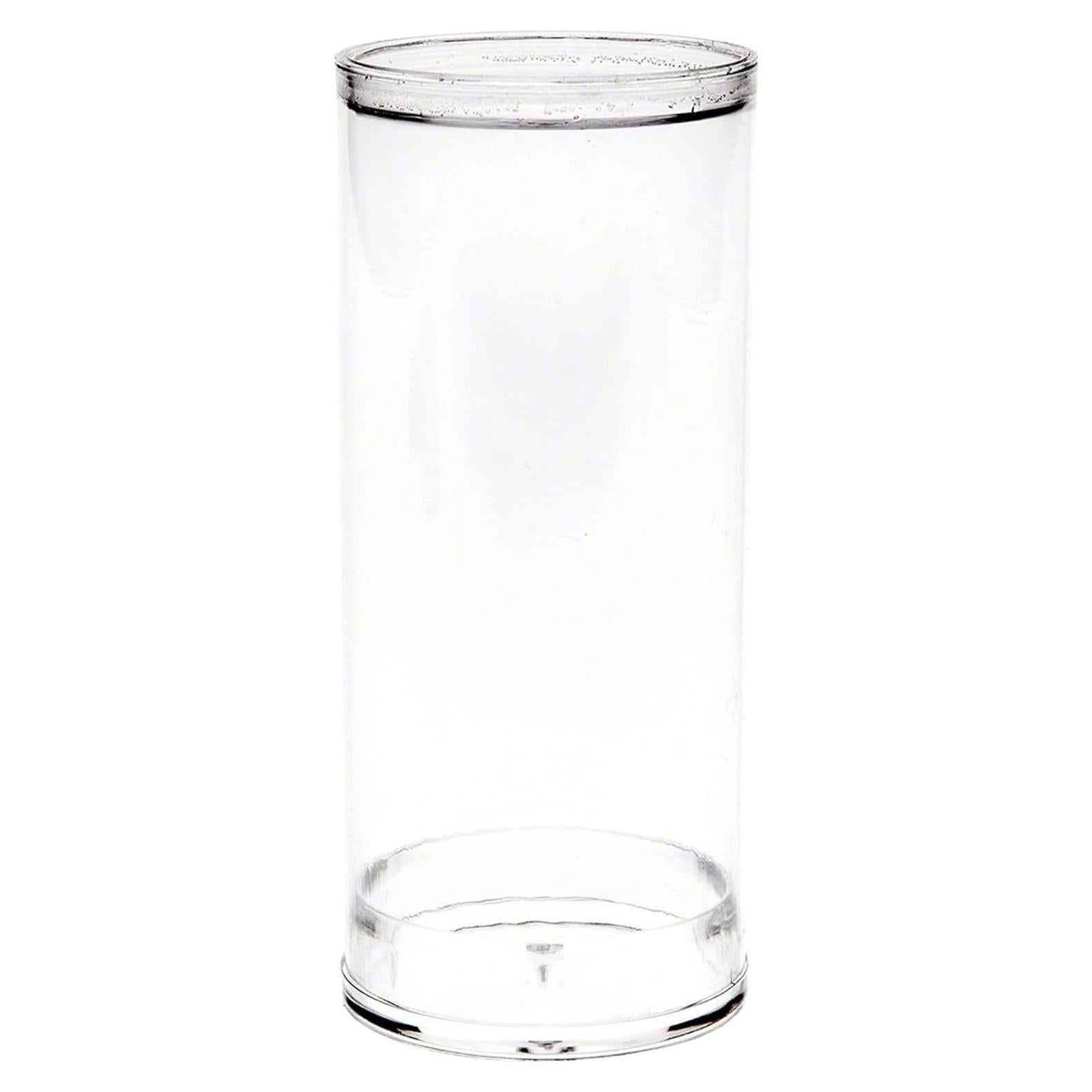 Plymor Plastic Action Figure Tube, 2" Wide by 4.5" Tall, with Clear Acrylic Base