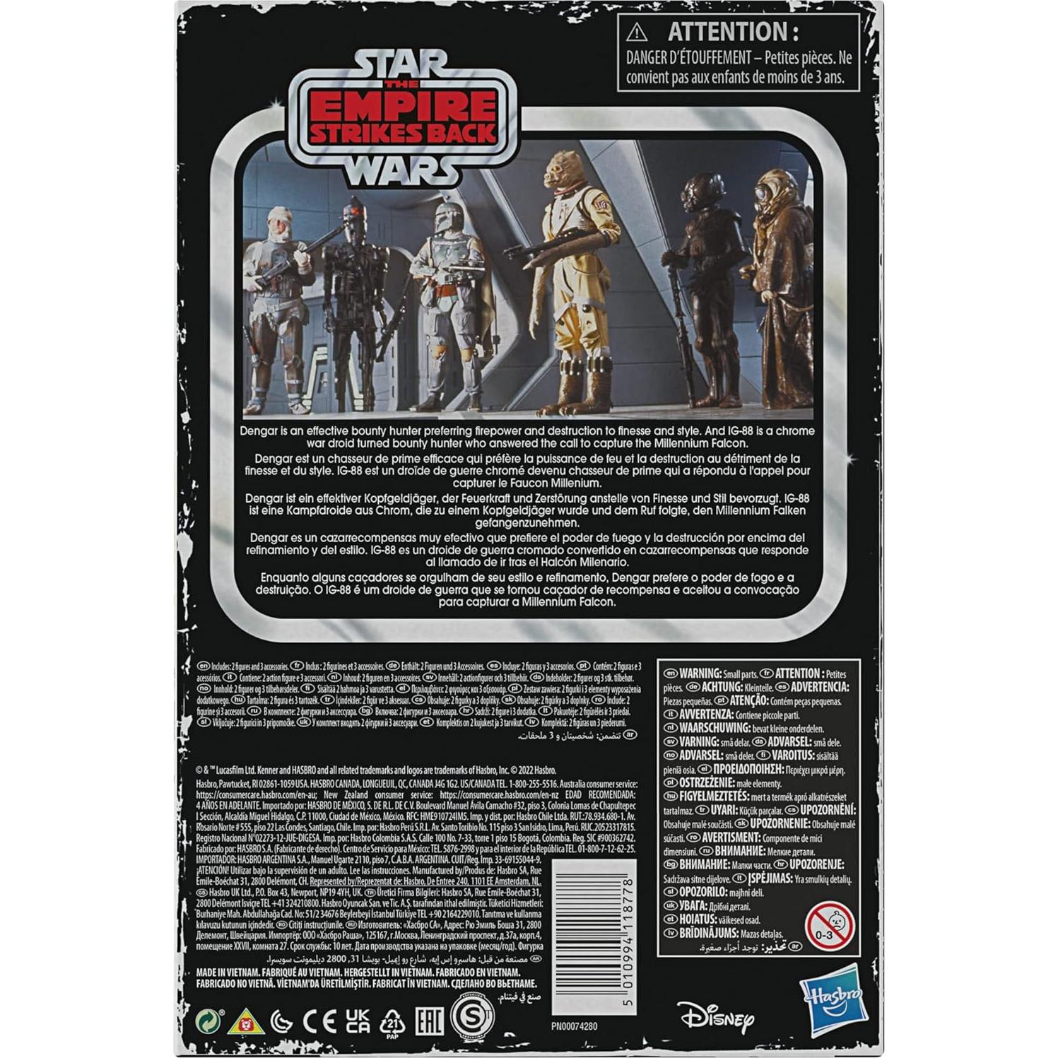Figuras de Acción Star Wars Retro Dengar e IG-88 9.5 cm