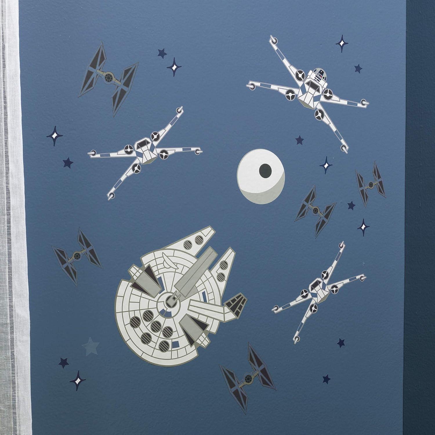 Calcomanías de Pared Star Wars Lambs & Ivy - X-Wing y Falcon