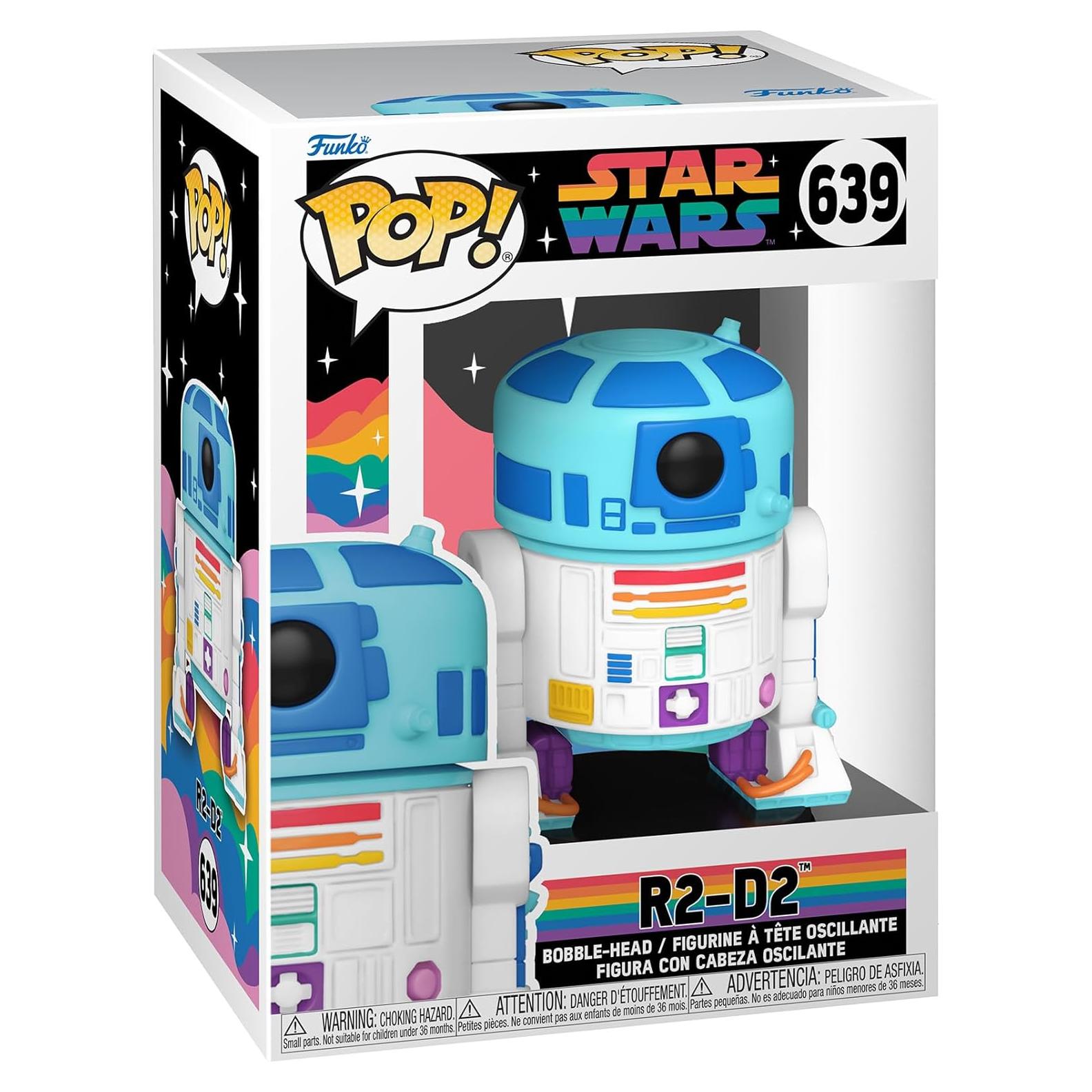 Funko Pop! R2-D2 Orgullo 2023 - Figura de Vinilo 9.5 cm