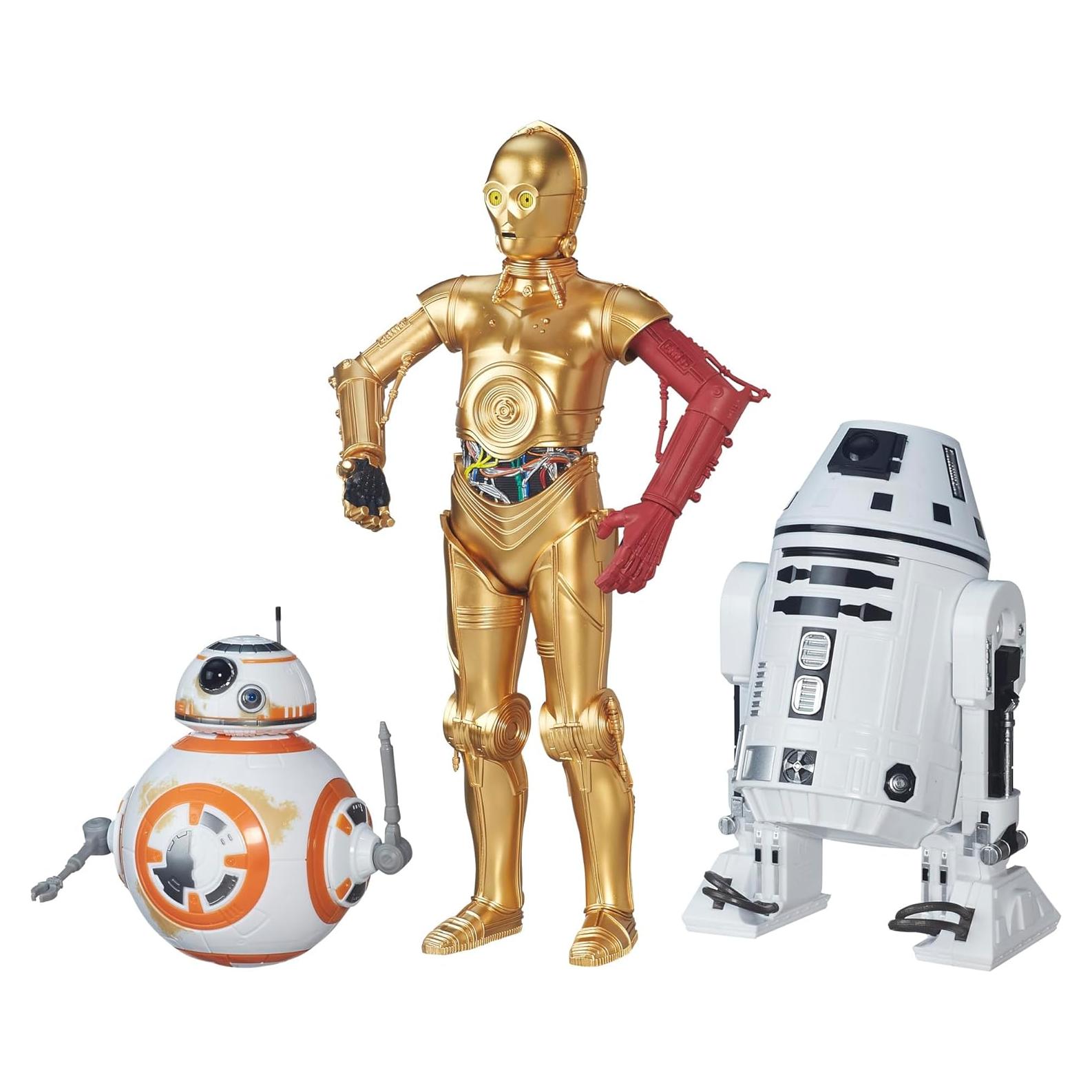 Paquete de 3 Droids Star Wars C-3PO BB-8 RO-4LO