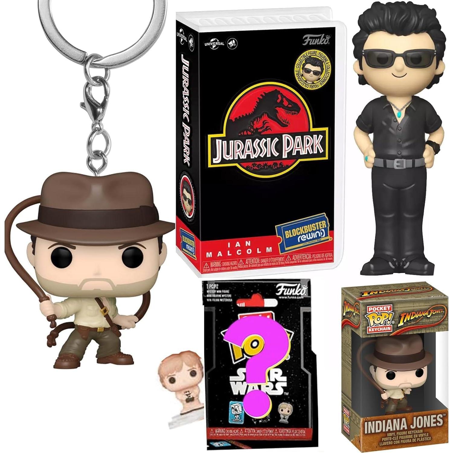 Conjunto de Figuras Jurassic World Funko Ian Malcolm y Dino