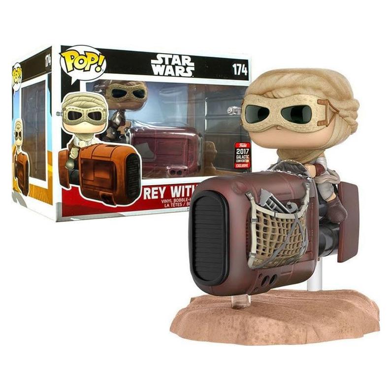 Funko Pop! Star Wars 174 Rey con Speeder 10 cm