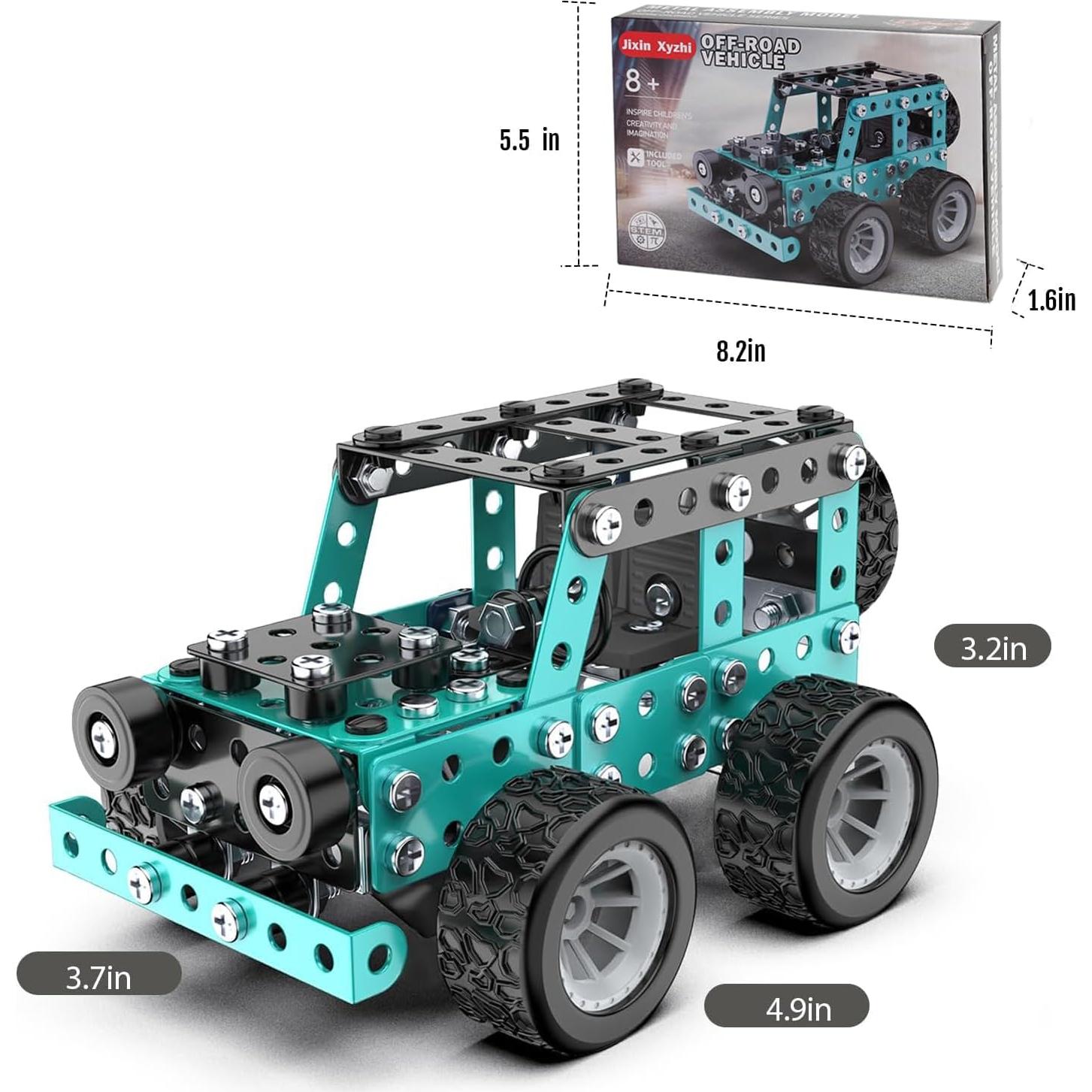 Kit de Ingeniería 3D de Metal Shantou 194 Piezas Azul