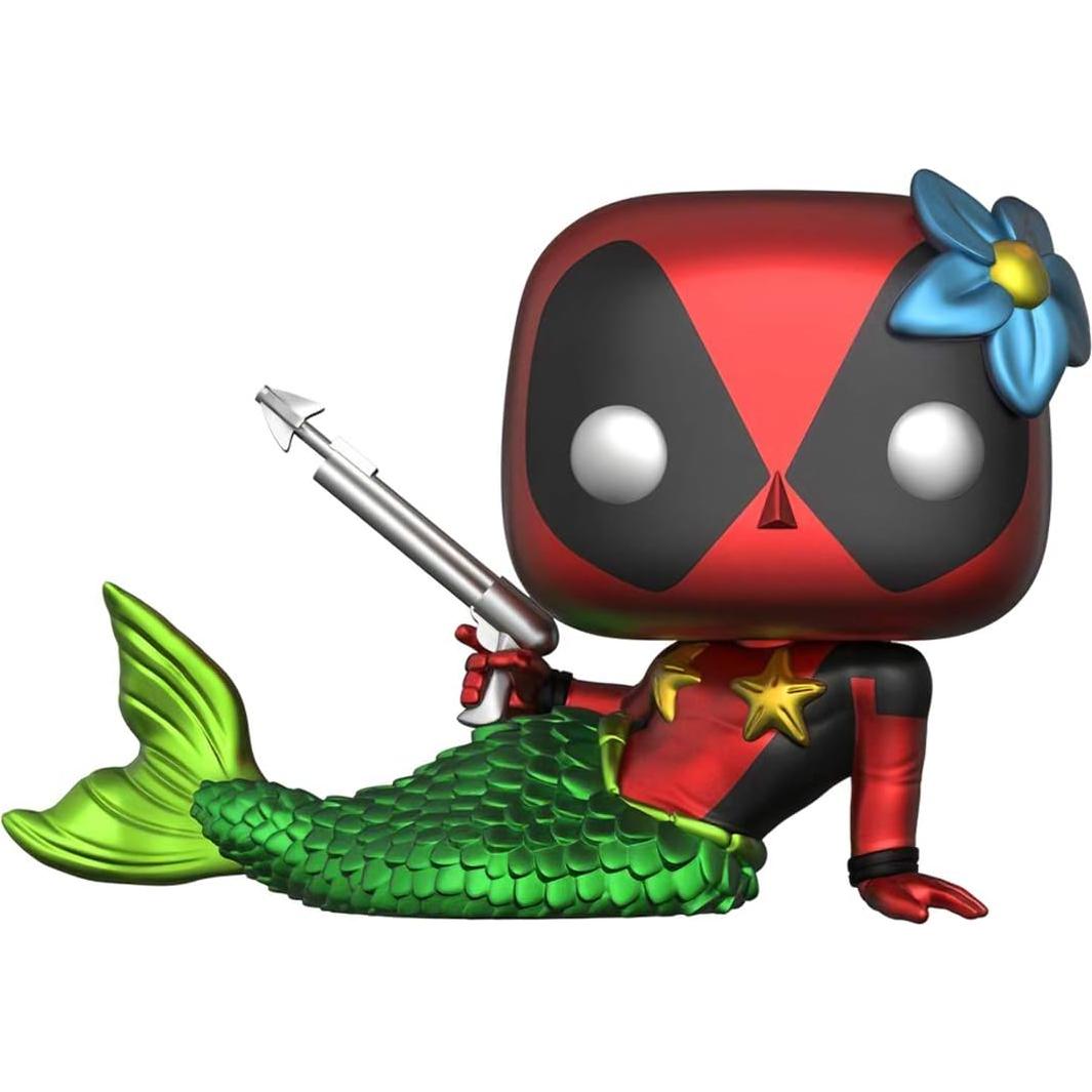 Funko Pop! Sirena Deadpool 321 - Muñeco de Vinilo con Protector