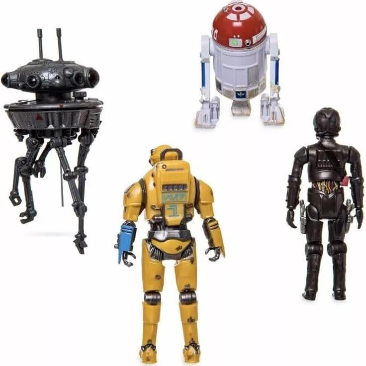 Conjunto de Figuras de Acción de Droides OBI Wan - R3-T2, NED-B, Viper Probe y 1-JAC
