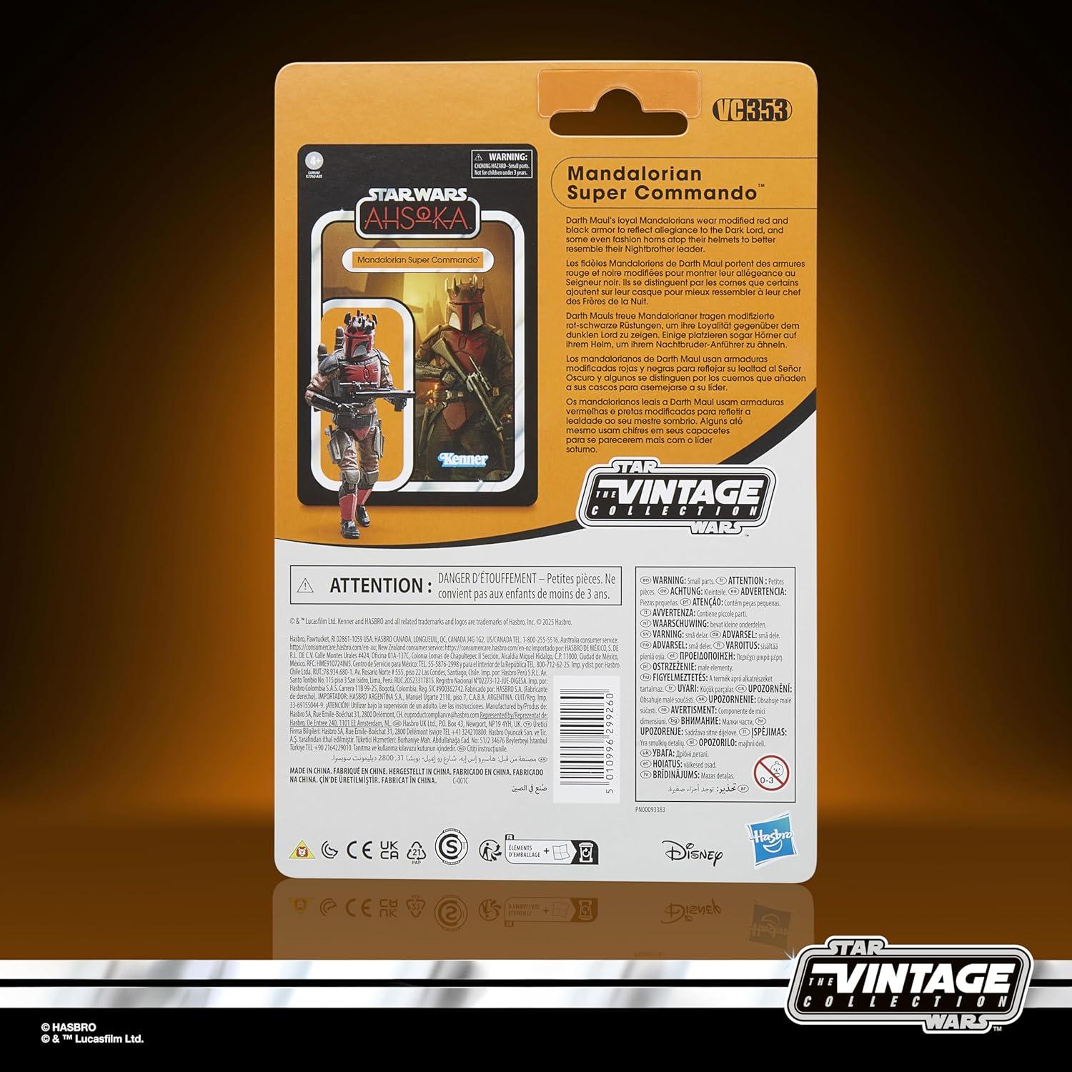 Figura de Acción Star Wars Ahsoka Comando Super Mandaloriano 9.5 cm