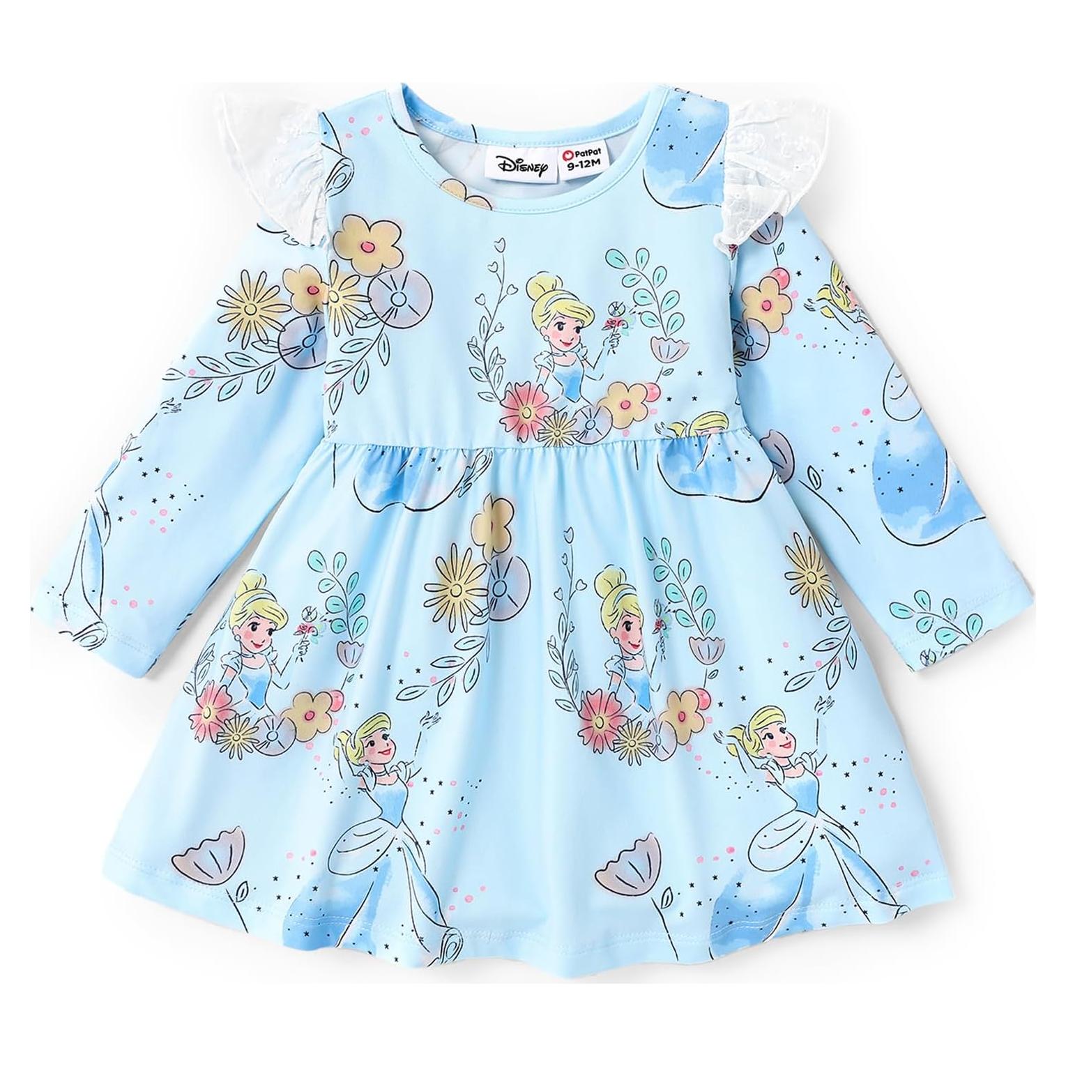 Vestido de Manga Larga Disney Princesa Frozen para Niña 3-6 Meses