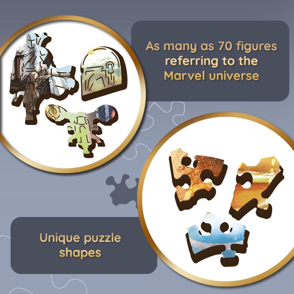 Rompecabezas de Madera Trefl 500+5 Piezas Grogu Star Wars