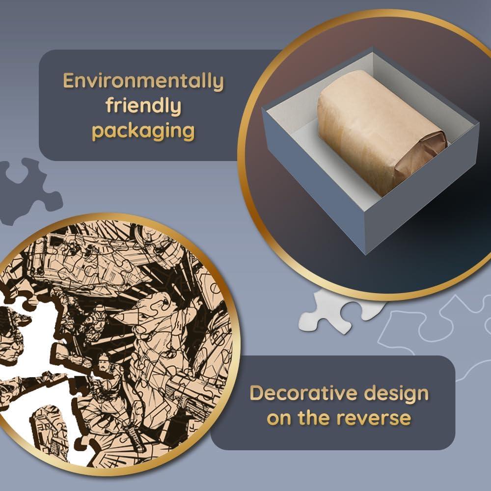Rompecabezas de Madera Trefl 500+5 Piezas Grogu Star Wars