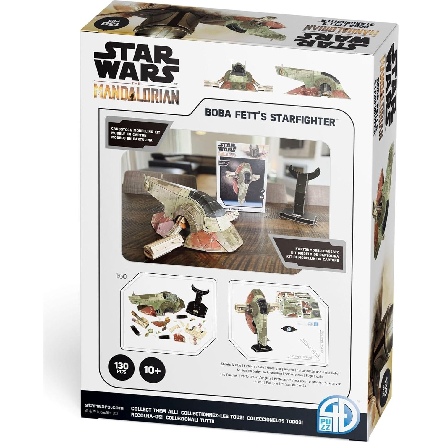Puzzle 4D Star Wars Boba Fett 130 Piezas 14+ 1:40