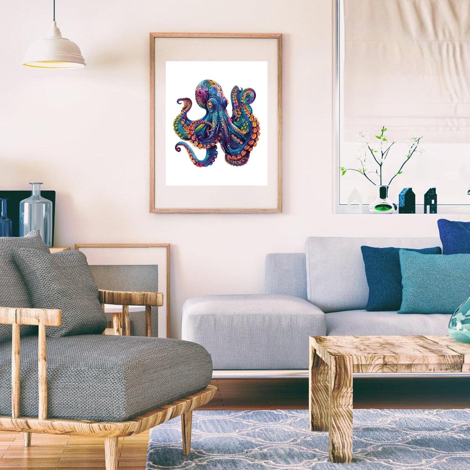 Rompecabezas de Madera Qiuenisray Pulpo 200 Piezas 28.4cm