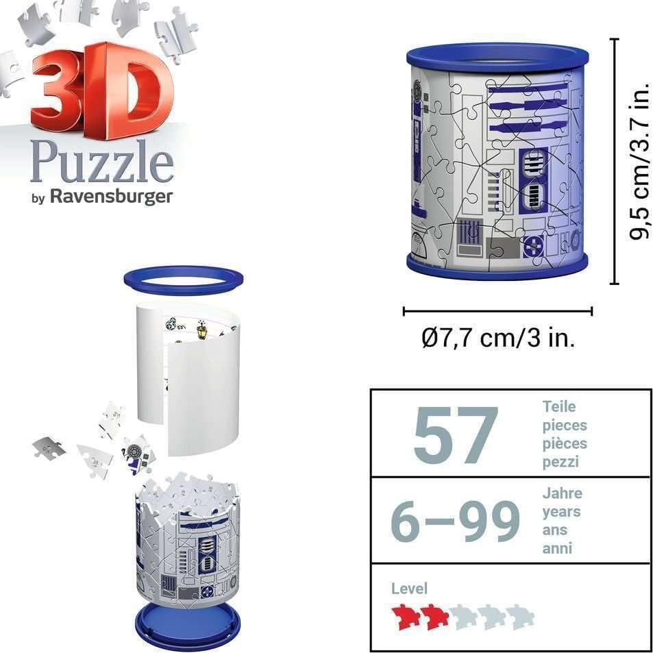 Portalápices 3D Ravensburger Star Wars 54 Piezas 9.5 cm